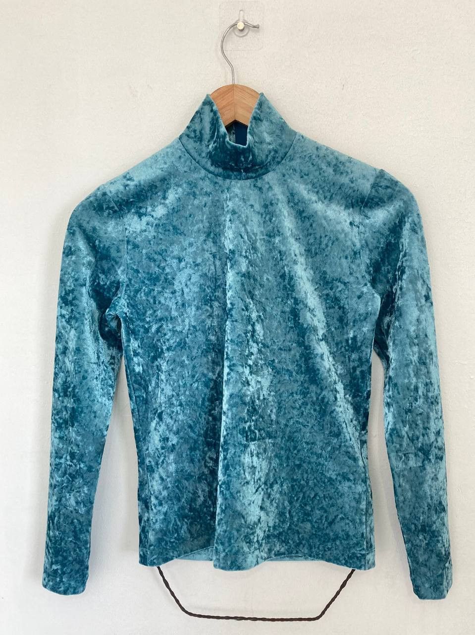 Vivienne Tam Y2k Vivienne Tam Crushed Velvet Turtleneck Top Size XS / US 0-2 / IT 36-38 - 1 Thumbnail