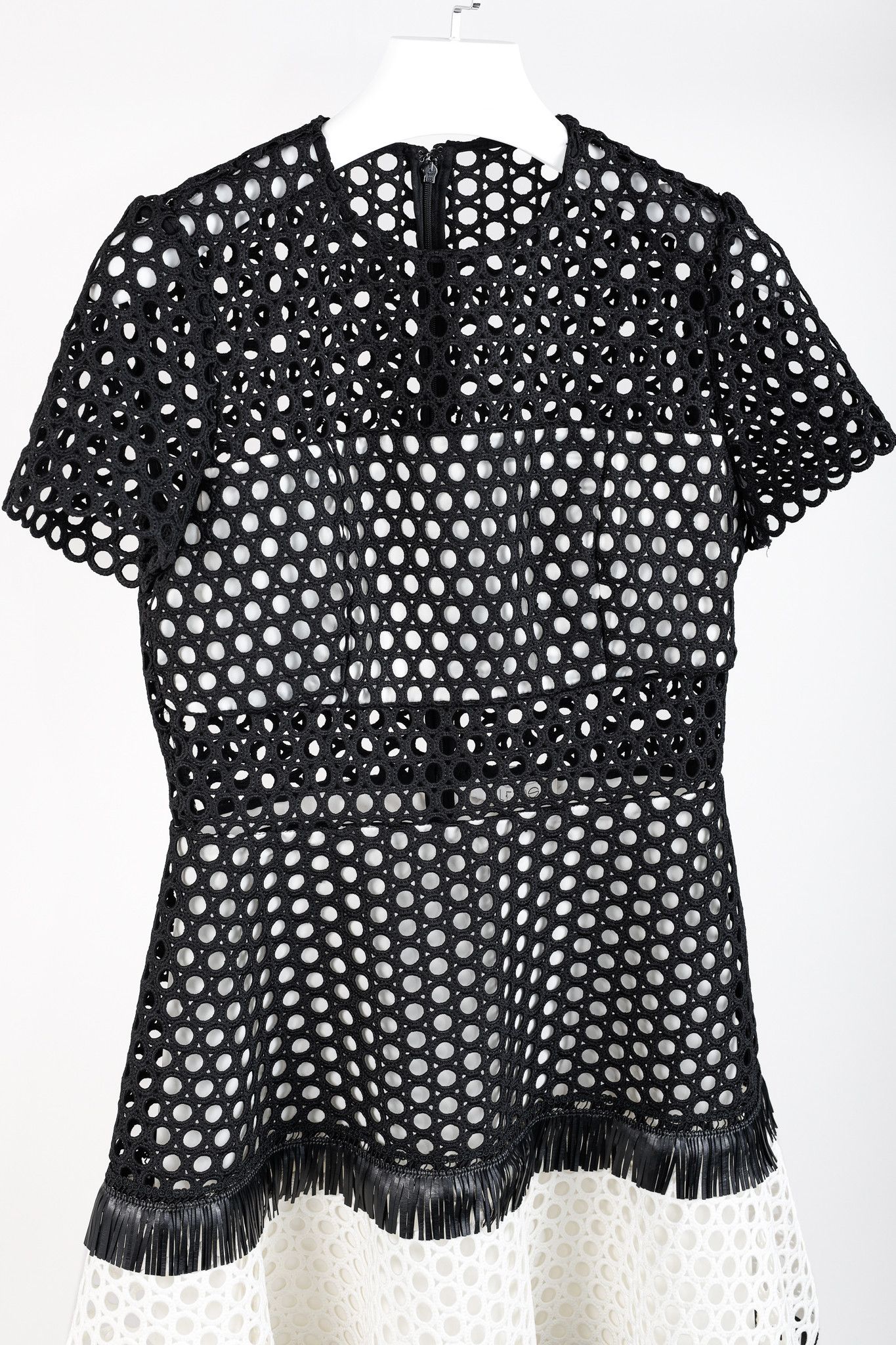 ALEXIS Alexis Cinthia Embroidered Round Eyelets Fringe Dress Size L / US 10 / IT 46 - 3 Thumbnail