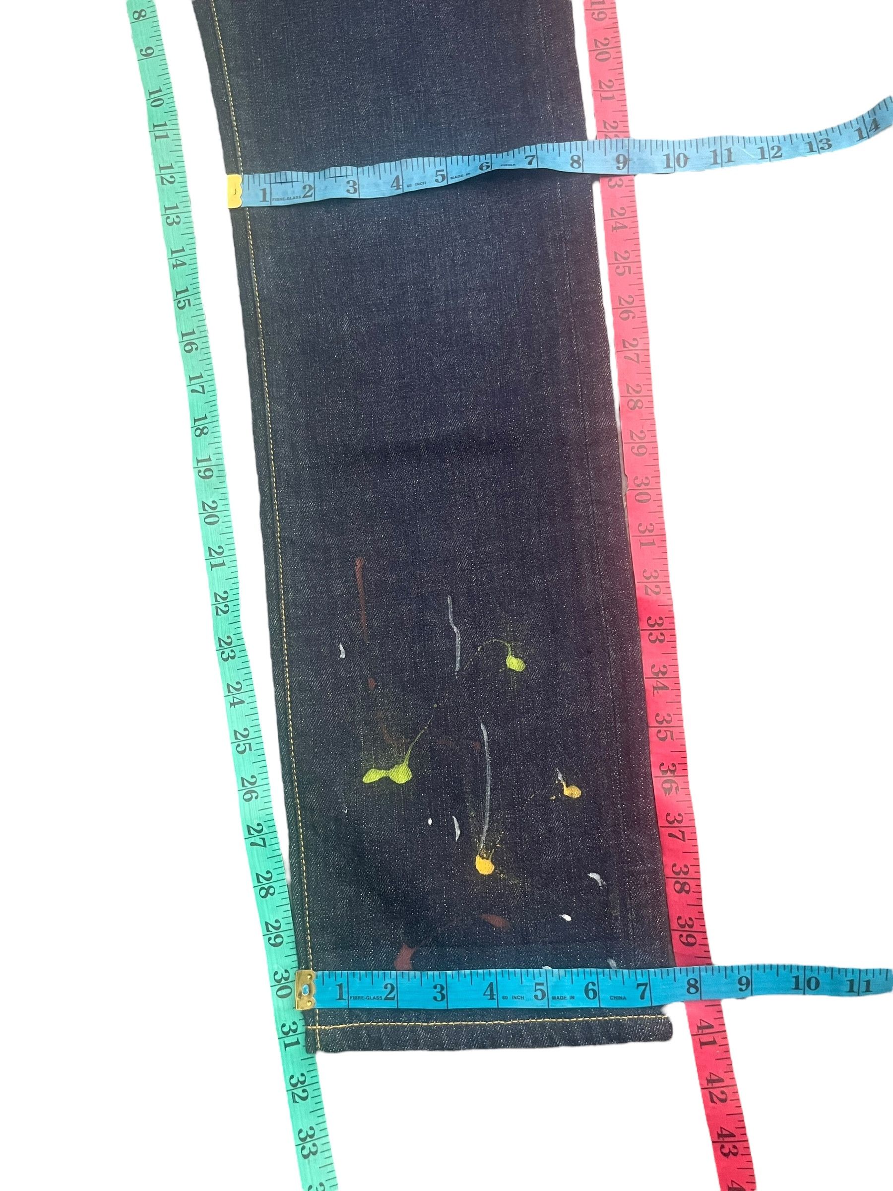 Designer Tommy Custom Painted Denim Size 33" - 18 Thumbnail