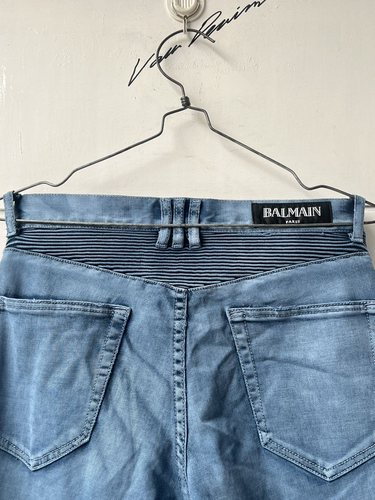 Balmain Balmain Paris Biker Distressed Jeans Size US 32 / EU 48 - 15 Thumbnail