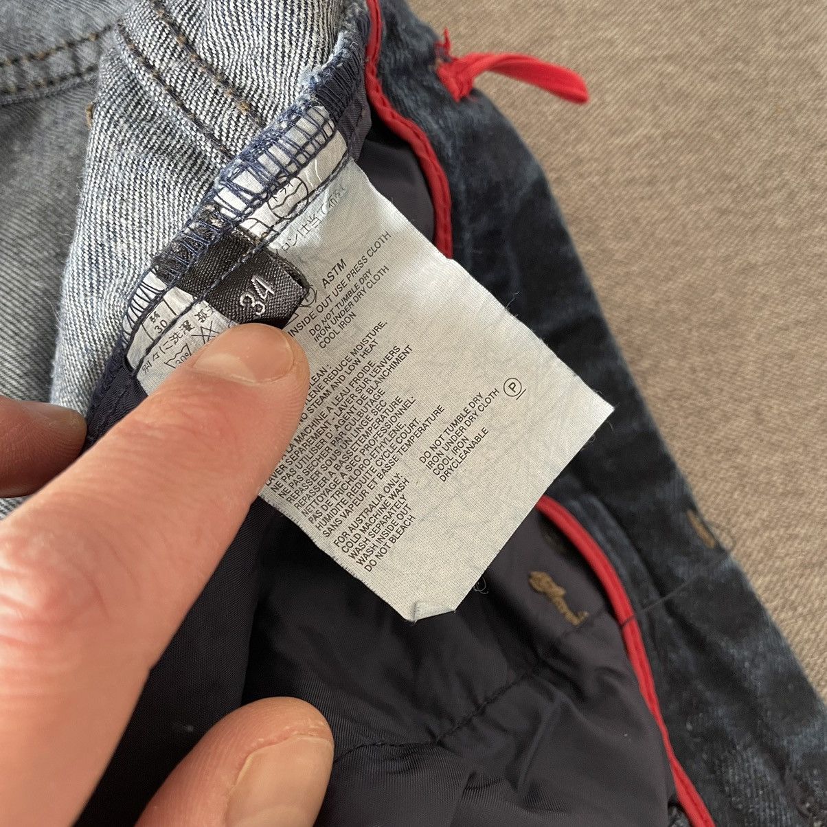 Prada Prada Linea Rossa 00’s Red Tab Jeans Size US 34 / EU 50 - 20 Thumbnail