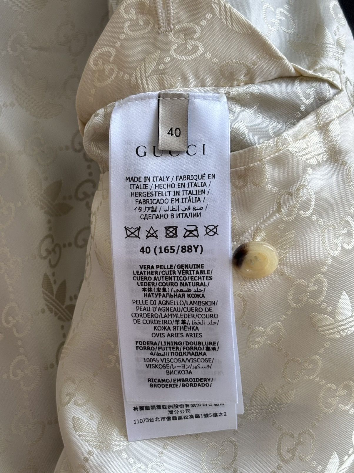Adidas × Gucci Gucci Adidas Leather Biker Jacket Size US M / EU 48-50 / 2 - 11 Thumbnail