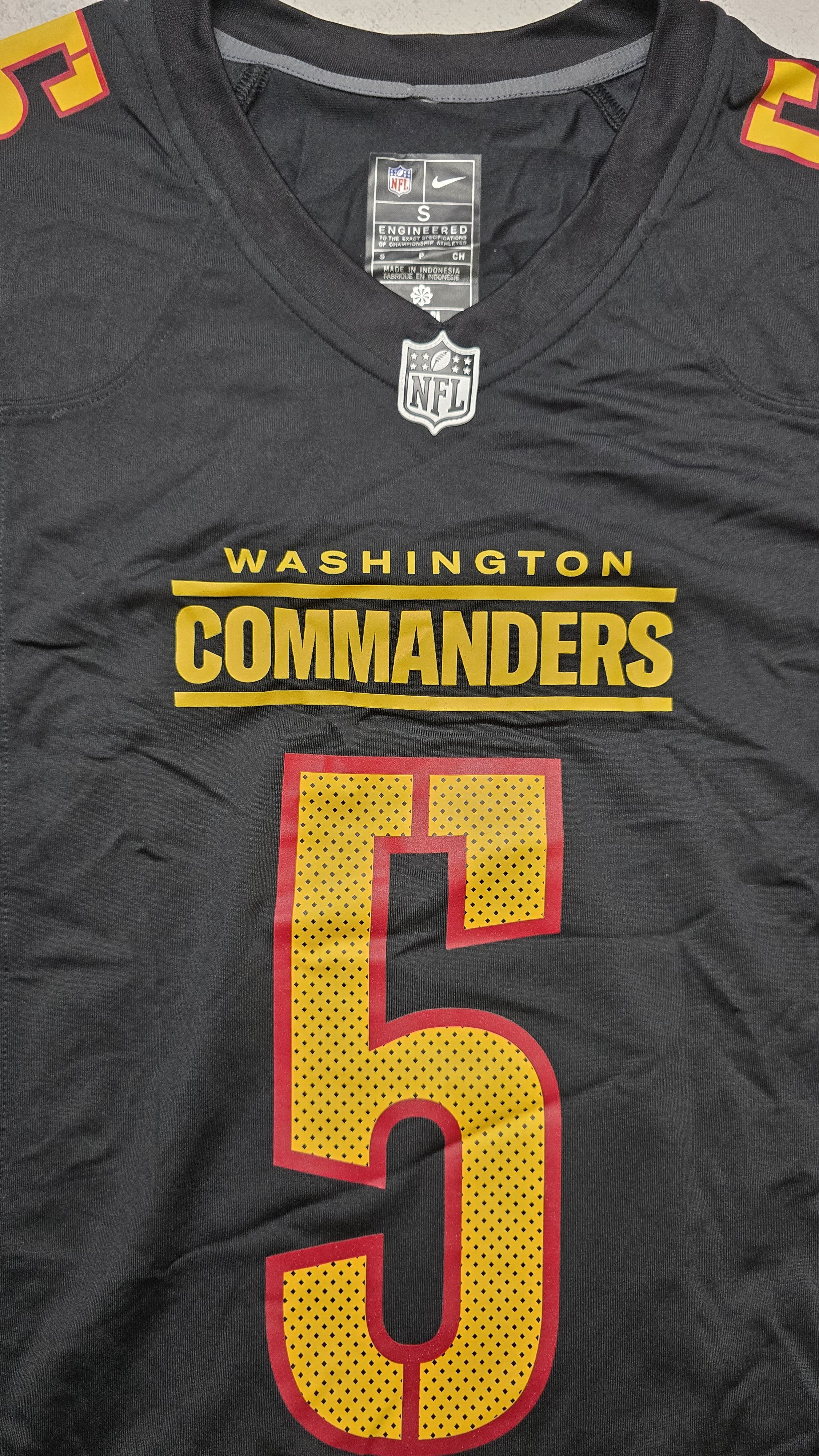 Nike Jayden Daniels #5 Commanders Nike Black Game Jersey Size US S / EU 44-46 / 1 - 9 Thumbnail