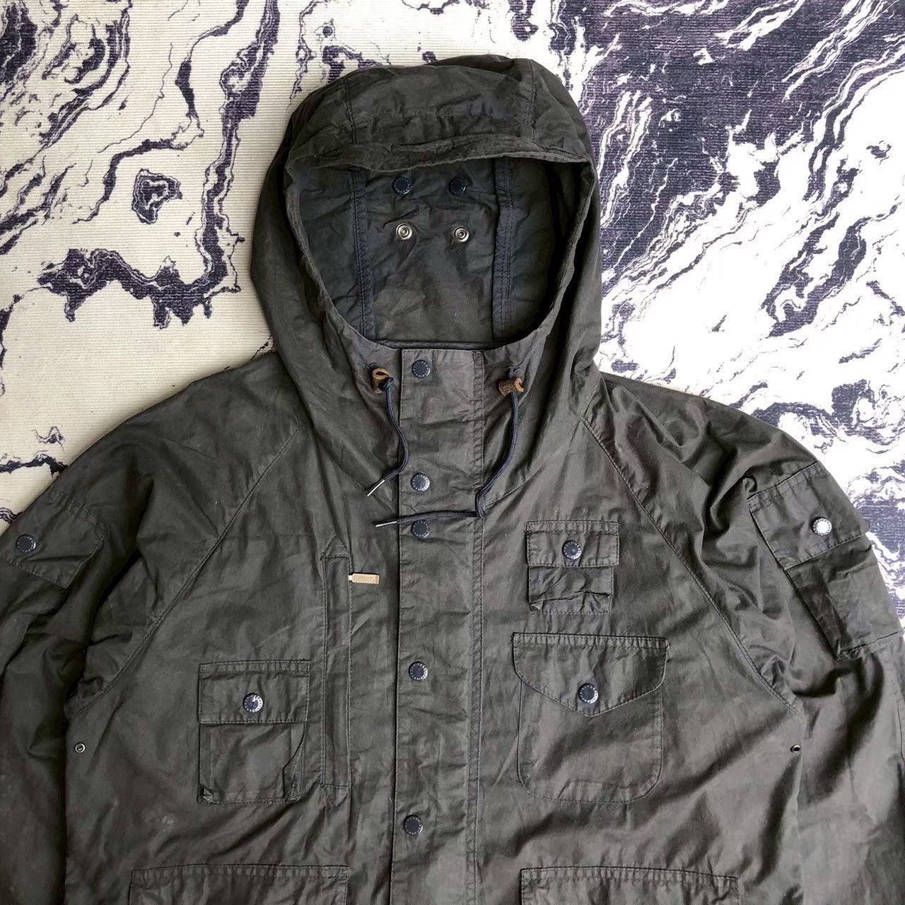 Barbour × Engineered Garments Barbour x Engineered Garments Multipocket Waxed Jacket Size US S / EU 44-46 / 1 - 5 Thumbnail