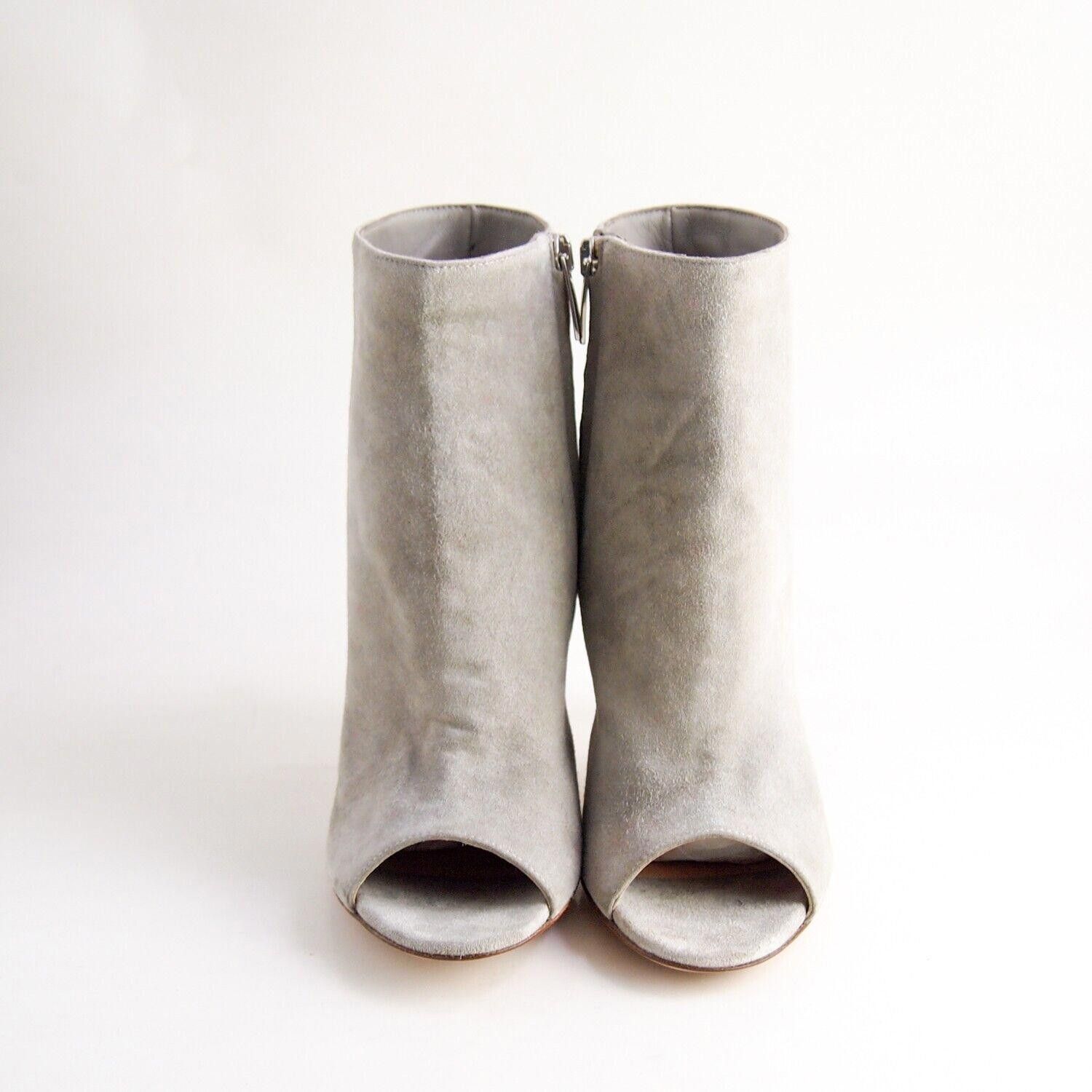 Gianvito Rossi Gianvito Rossi Open Toe Booties Gray Suede US 6.5 EU 36.5 Size US 6.5 / IT 36.5 - 3 Thumbnail