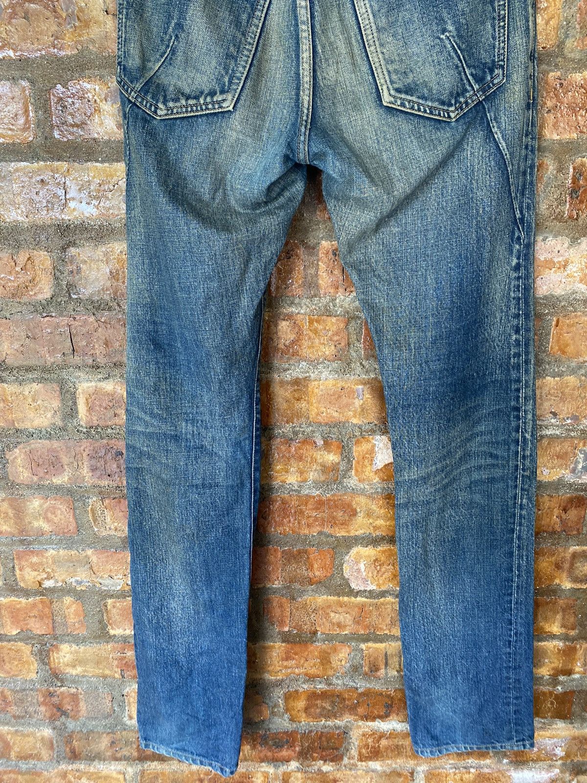 Kazuyuki Kumagai Attachment Indigo Wash and Rusty faded denim Size US 31 - 13 Thumbnail