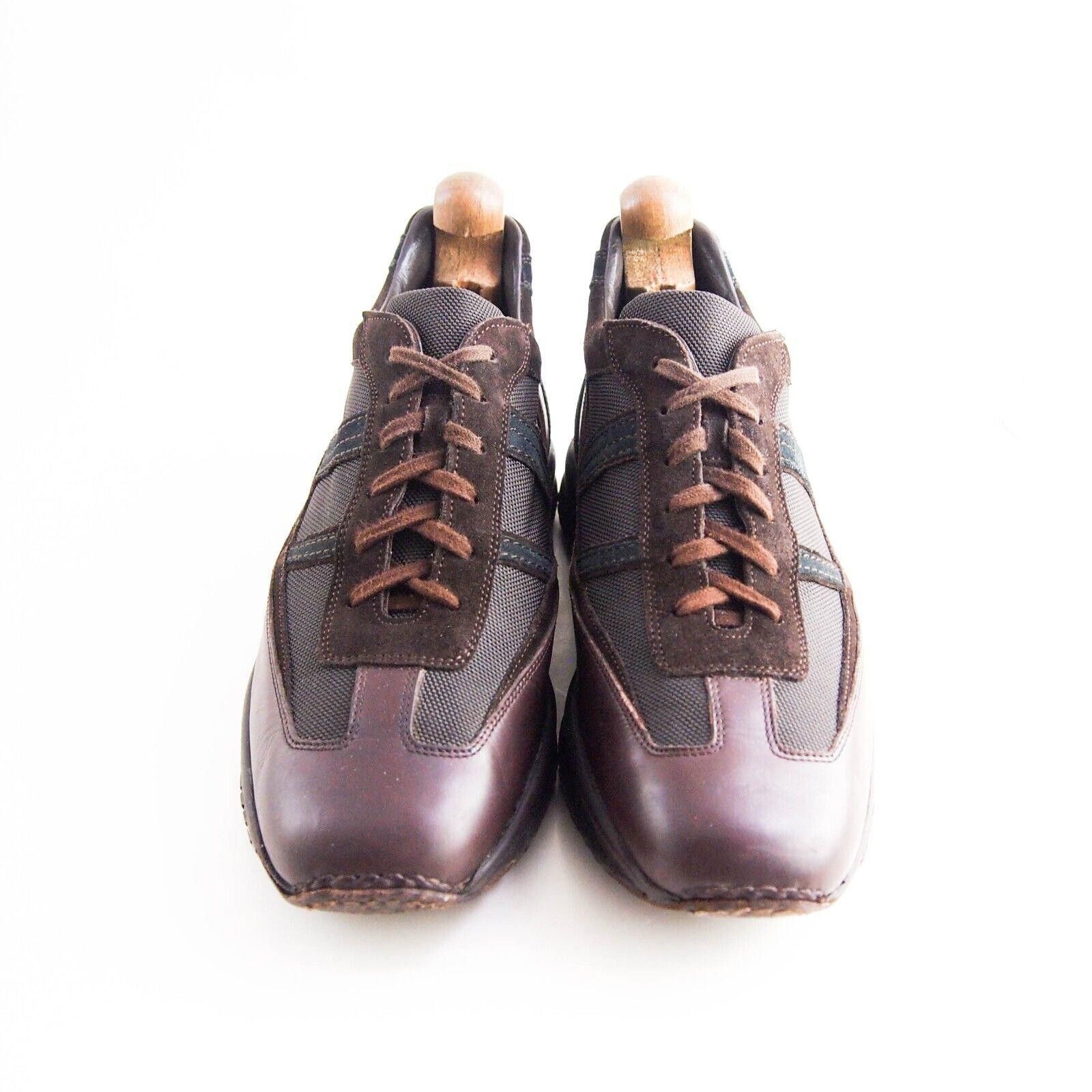 Santoni Santoni Low Top Sneakers Brown Leather Suede EU 42 US 9 Size US 9 / EU 42 - 3 Thumbnail
