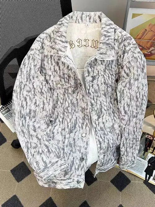 Japanese Brand Vintage Street Letter Print Loose Casual Denim Jacket Size US XL / EU 56 / 4 - 5 Thumbnail