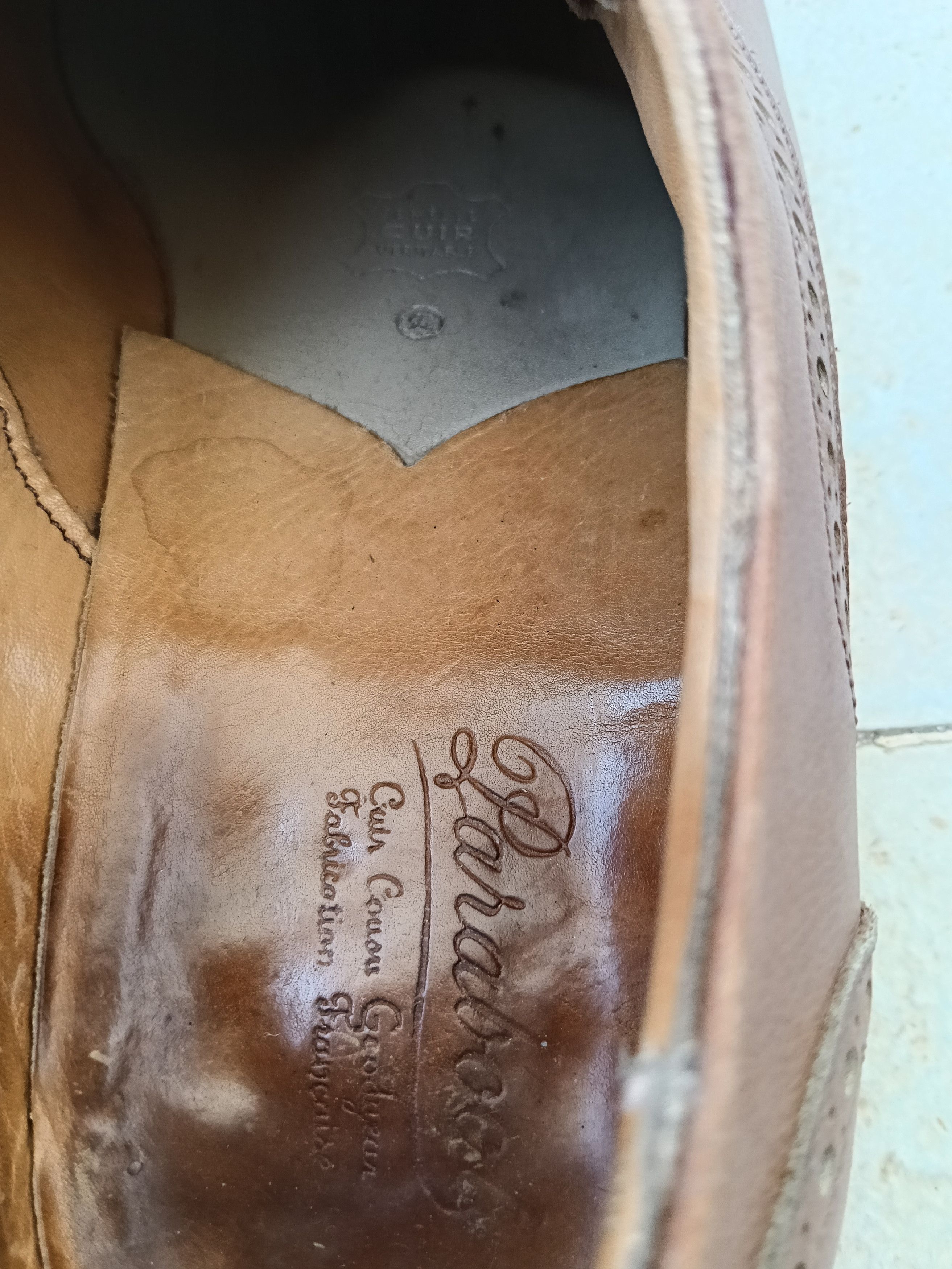Paraboot Paraboot vintage Cape toe mens leather shoes Size US 9.5 / EU 42-43 - 8 Thumbnail