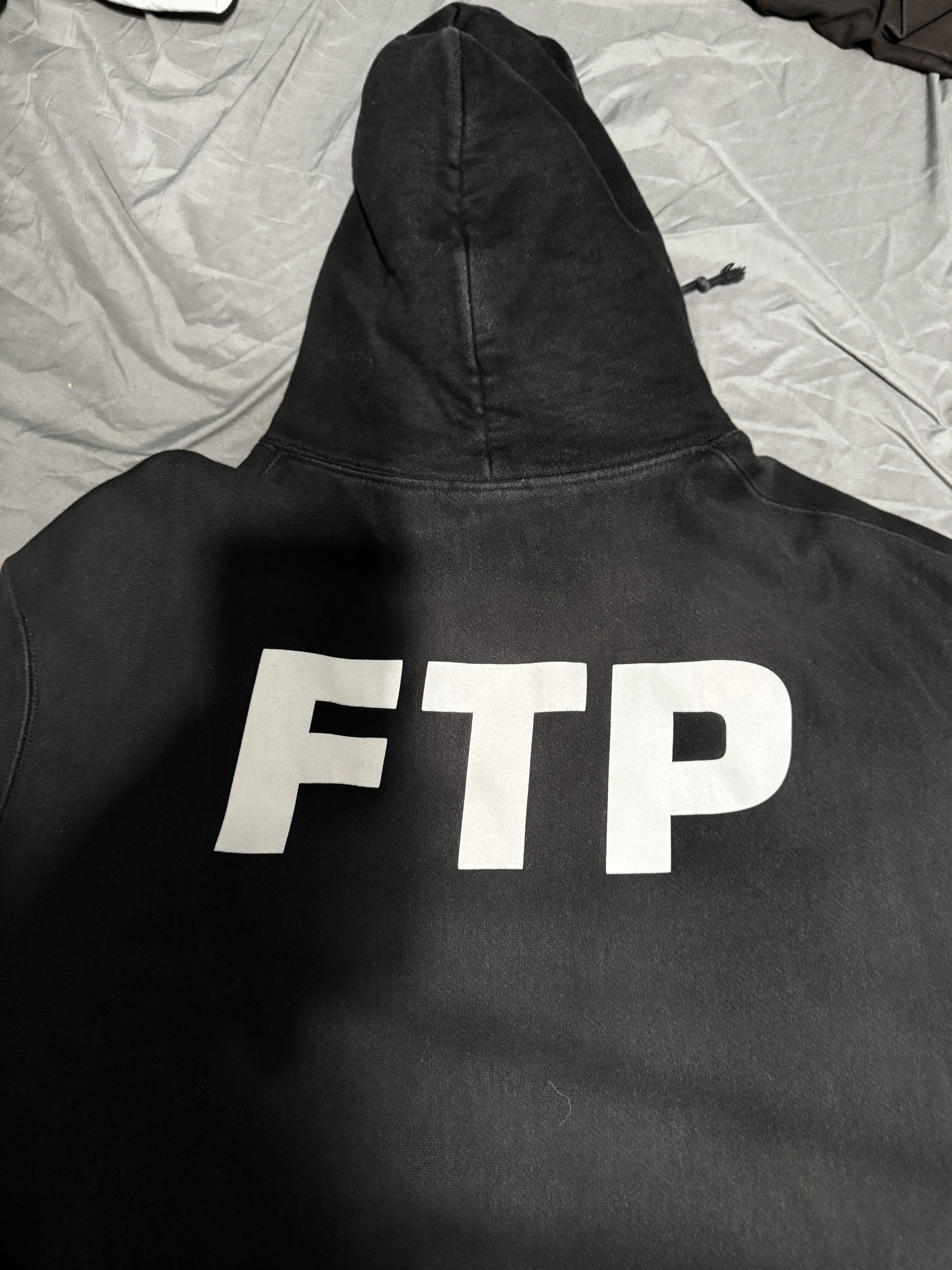 Fuck The Population FTP CHAMPION LOGO REVERSE WEAVE HOODIE XXL BLACK Size US XXL / EU 58 / 5 - 3 Thumbnail