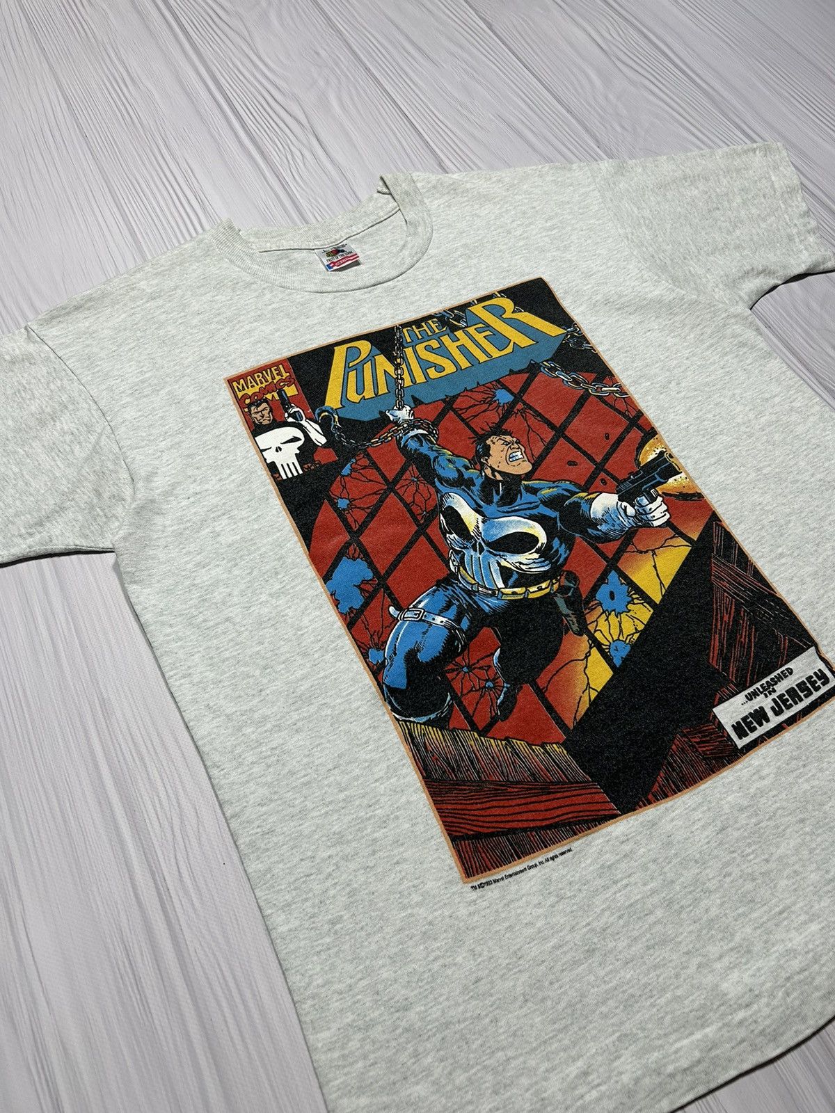 Marvel Comics RARE! 1993 Punisher Big Print Marvel Comics T-Shirt Size US L / EU 52-54 / 3 - 3 Thumbnail