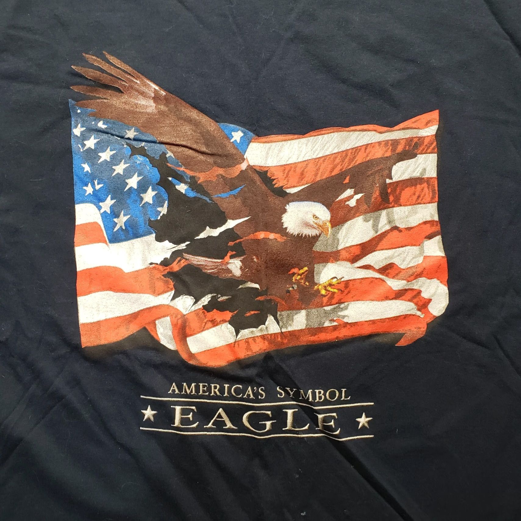 Vintage VINTAGE America Bald Eagle Shirt XL Men Blue Short Sleeve Size US XL / EU 56 / 4 - 2 Thumbnail