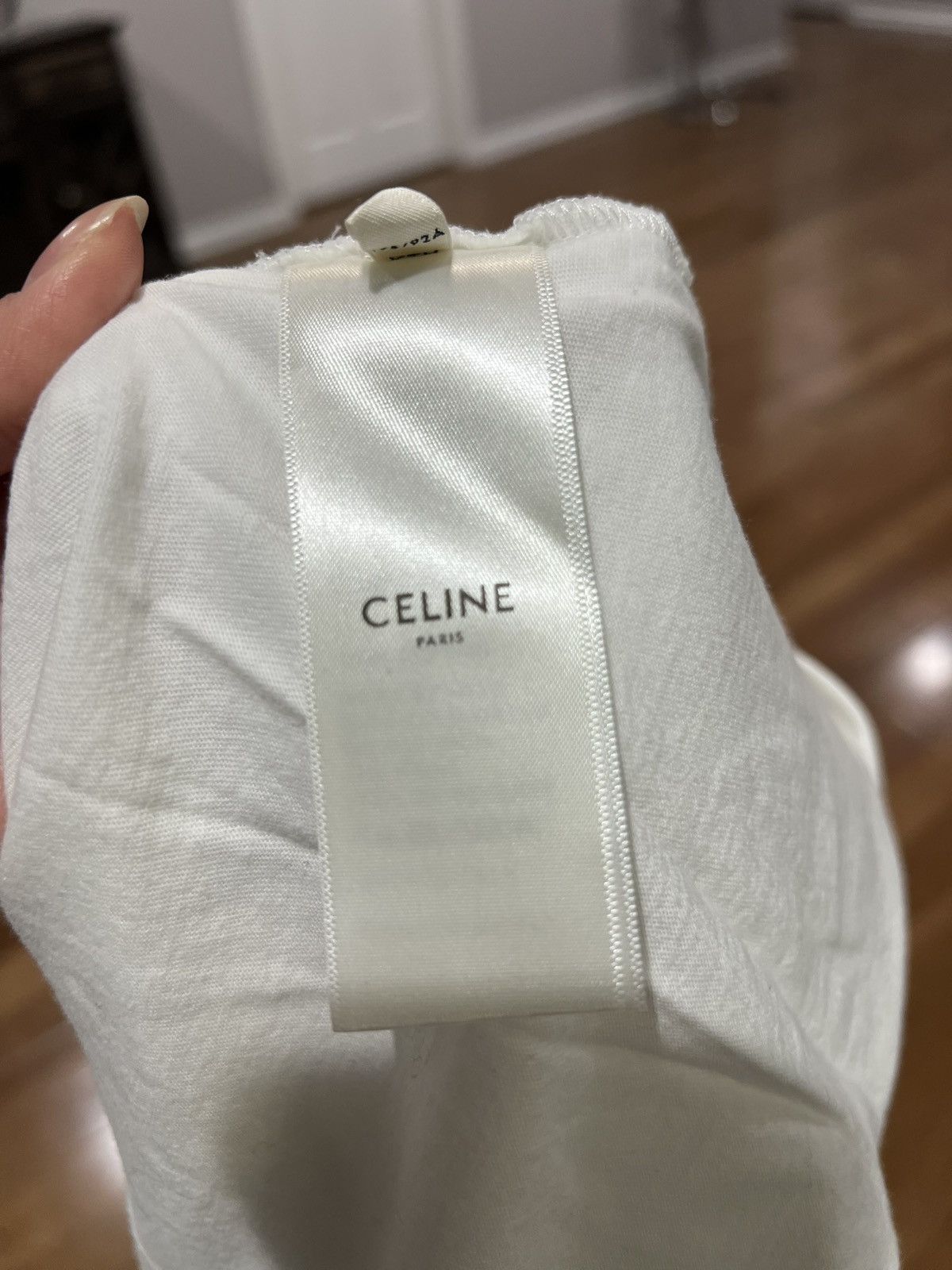 Celine Celine vaguely aspirational white tshirt Size US M / EU 48-50 / 2 - 3 Thumbnail