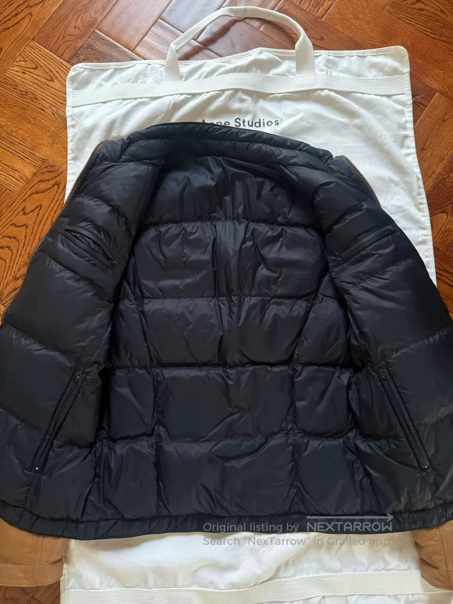 Brunello Cucinelli men’s down leather jacket with hood. Size US M / EU 48-50 / 2 - 4 Thumbnail