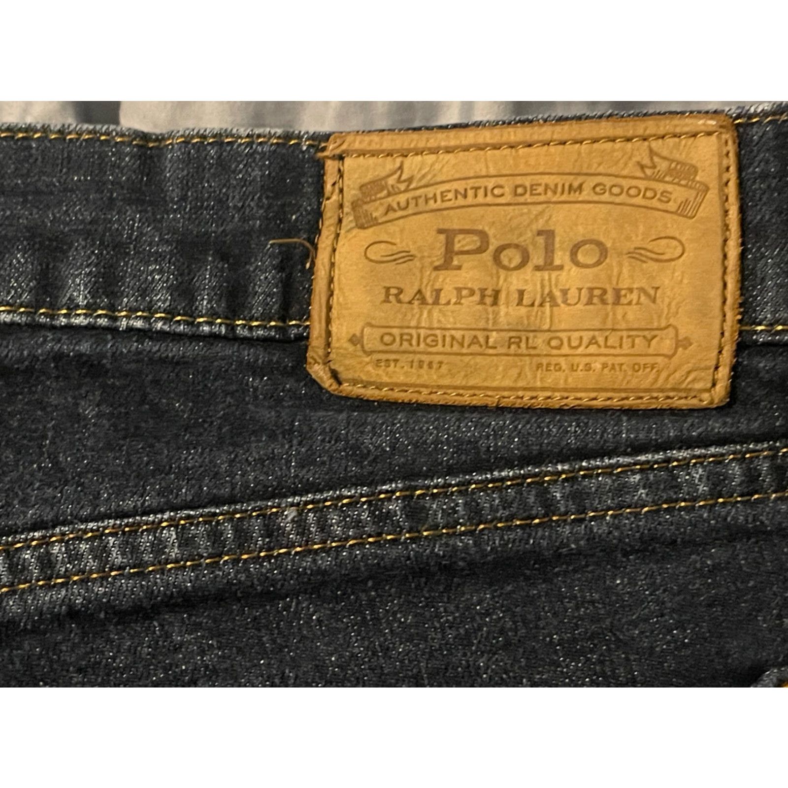 Polo Ralph Lauren Polo Ralph Lauren Jeans Men Slim Straight Varick 37x31 Blue Denim 5-Pocket Logo Slimming Modern Regular Mens Size US M / EU 48-50 / 2 - 7 Thumbnail