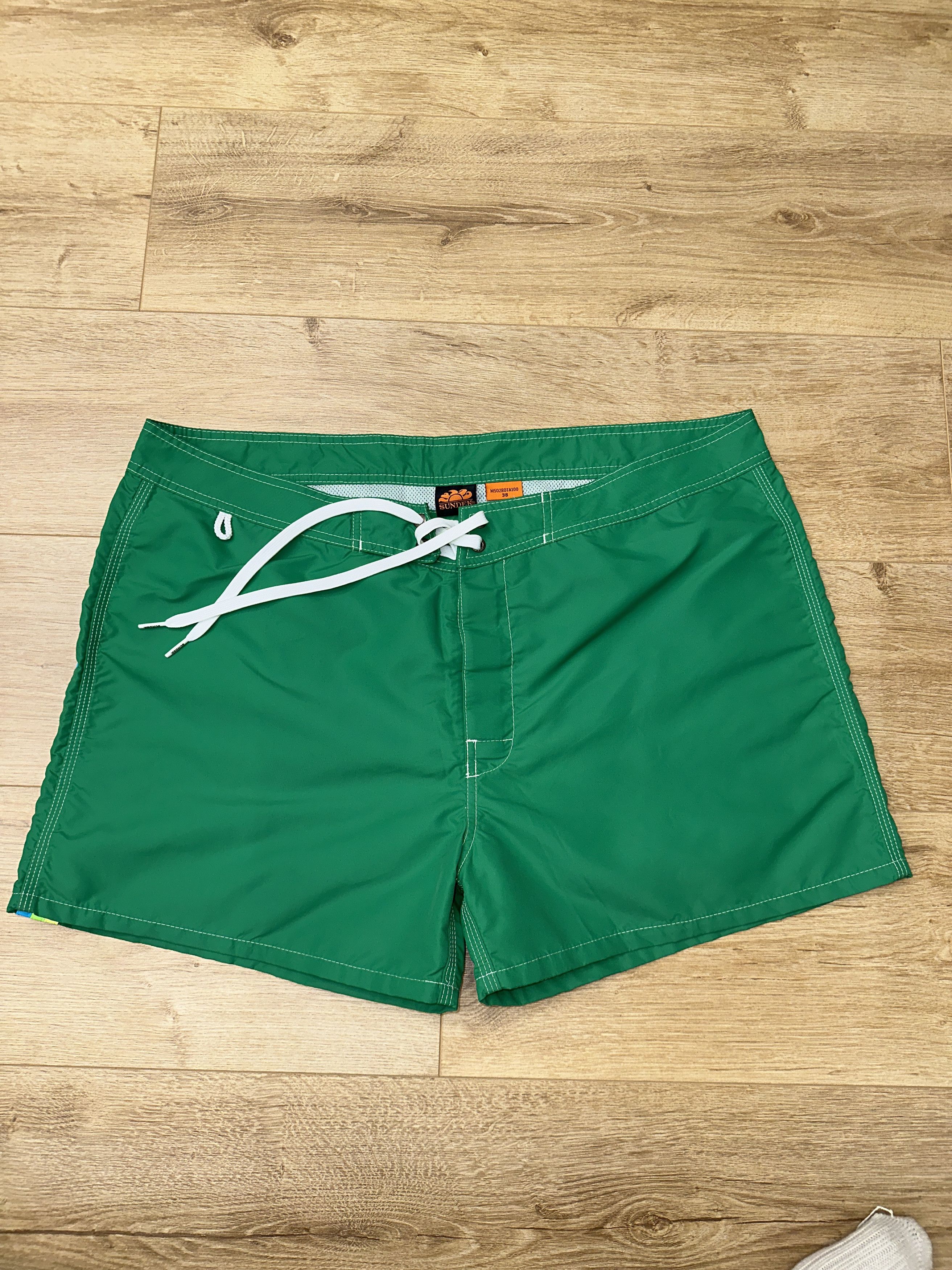Sundek Sundek 38 Swim Shorts Green Rainbow Arc Stripe Size 38 Size US 38 / EU 54 - 3 Thumbnail
