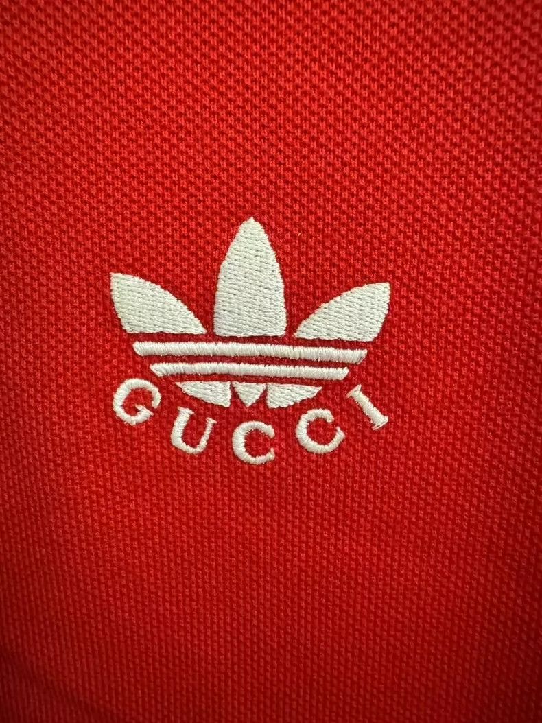 Gucci Gucci Adidas clover co-branded Red POLO T-shirt 2501-Nextar Size US XS / EU 42 / 0 - 4 Thumbnail