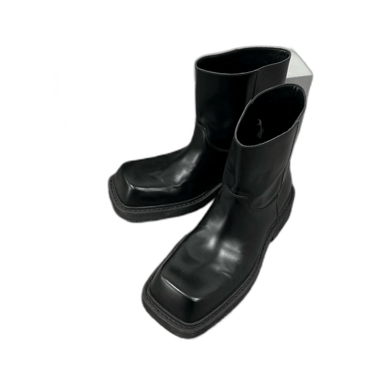 Balenciaga classic black square toe riding boots Size US 8 / EU 41 - 1 Thumbnail