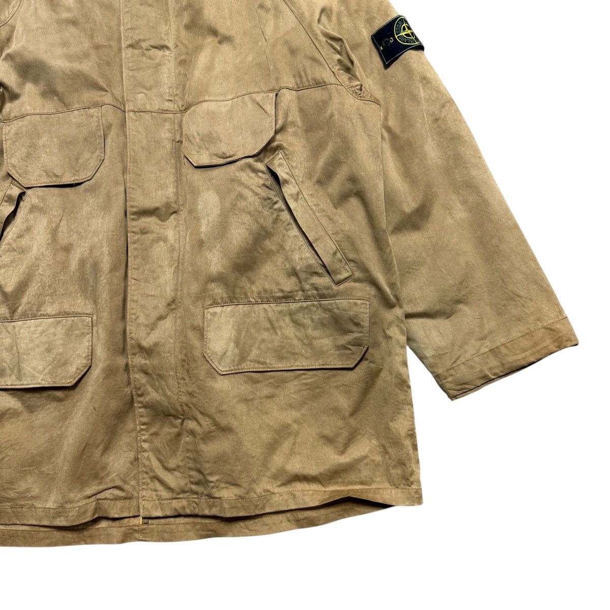 Stone Island Vintage 1994 Stone Island Raso Gommato Hooded Jacket Size US L / EU 52-54 / 3 - 3 Thumbnail