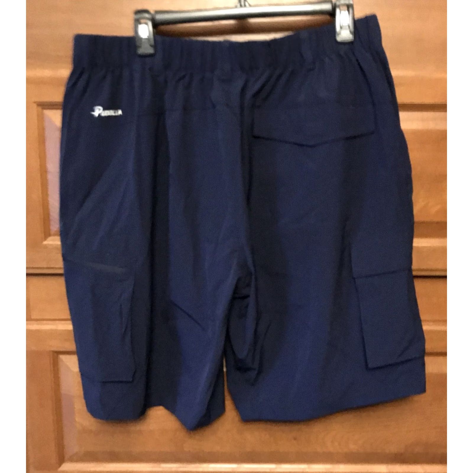 Vintage Pudolla Mens Shorts XL Quick Dry Lightweight Navy Blue Cargo Zip NEW Size US 36 / EU 52 - 2 Thumbnail