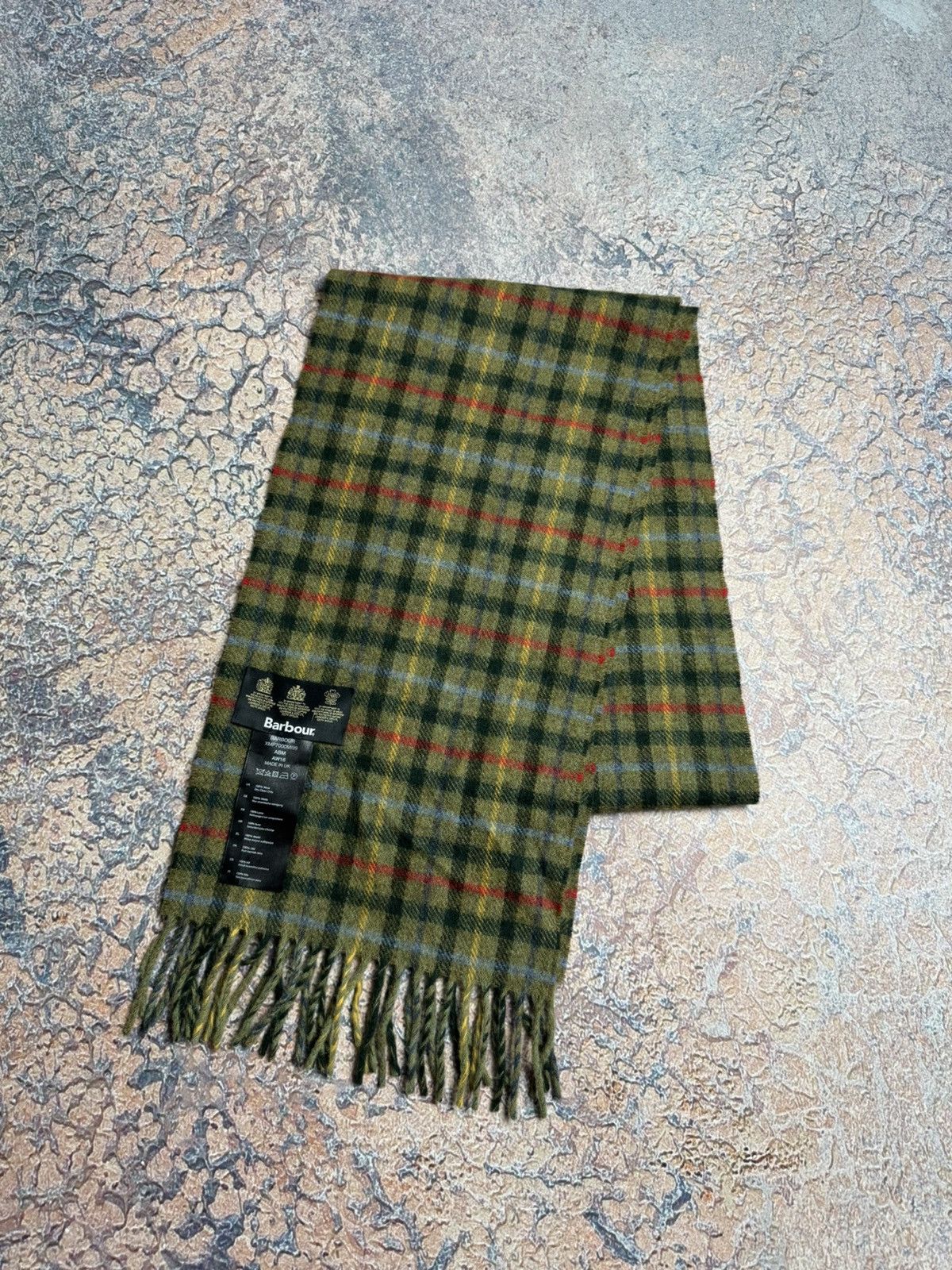 Barbour Barbour vintage scarf wool 100% Luxury Size ONE SIZE - 1 Thumbnail