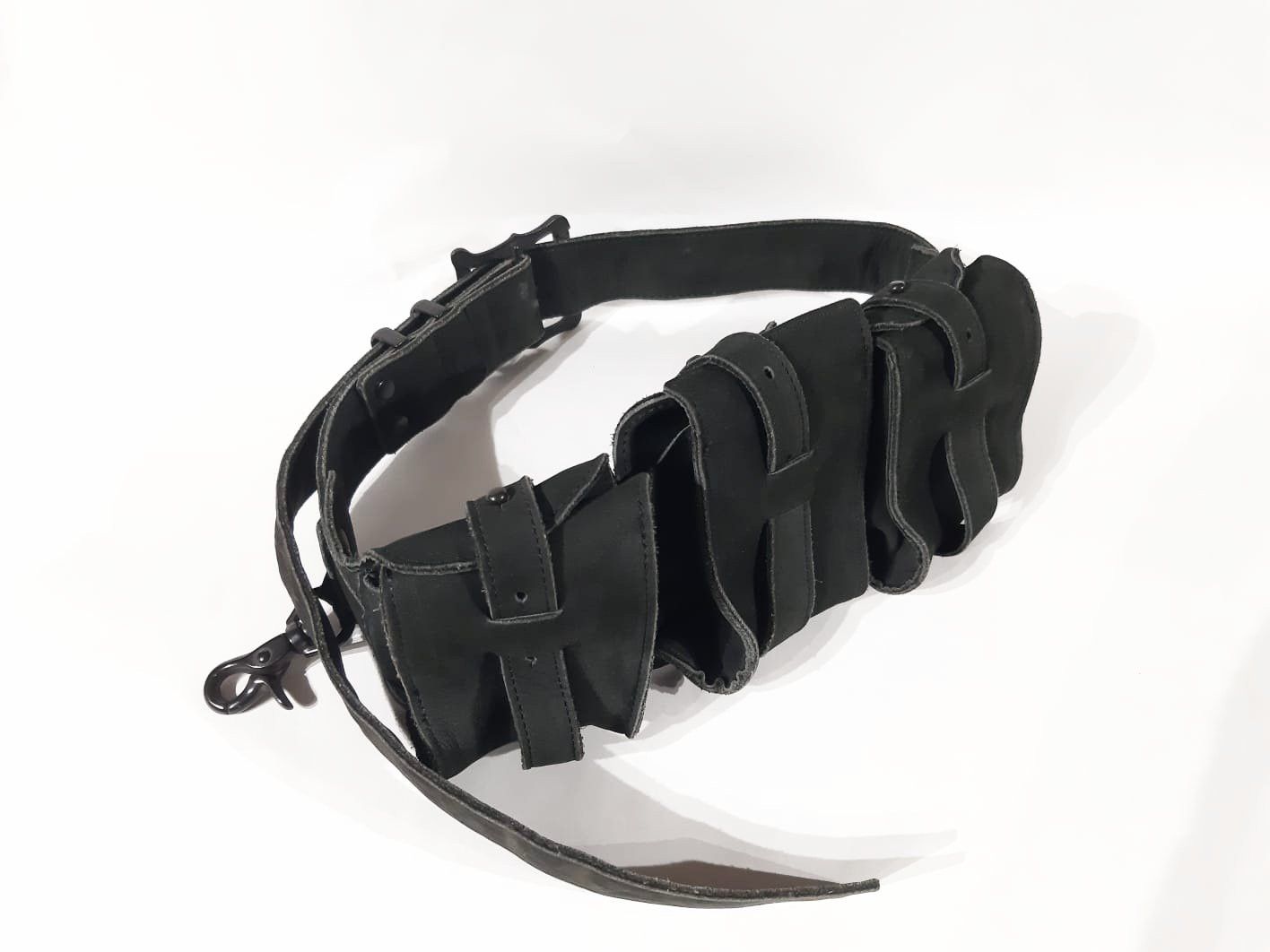 Number (N)ine Suede Leather Ammo Cargo Belt SS07 “About a Boy” Size ONE SIZE - 7 Thumbnail