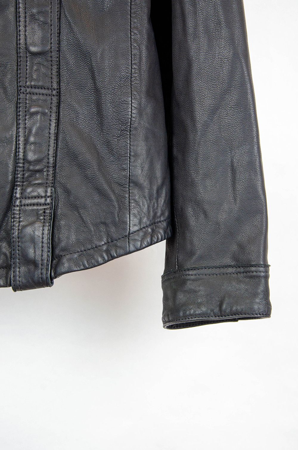 Allsaints AllSaints Holmes Leather Moto Jacket Black Size XL Size US XL / EU 56 / 4 - 3 Thumbnail