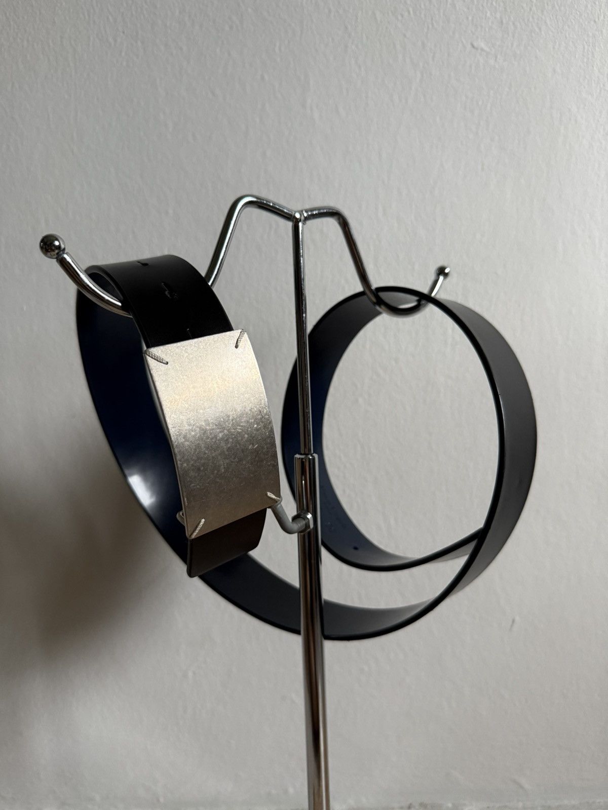 Iconic Maison Margiela Four Stitch Leather Belt