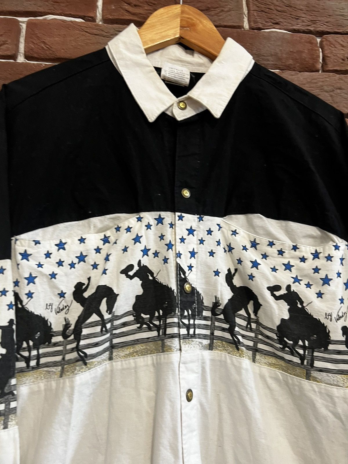 Other Vintage 90s Western Rodeo Button Up Shirt Hype Rare White XL Size US XL / EU 56 / 4 - 4 Thumbnail