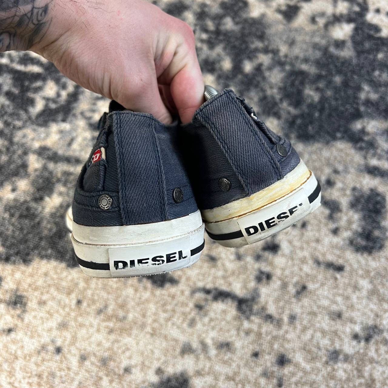 Diesel Diesel Luxury Mini Logo Low-Top Sneakers Streetwear Style Size US 9 / EU 42 - 6 Thumbnail
