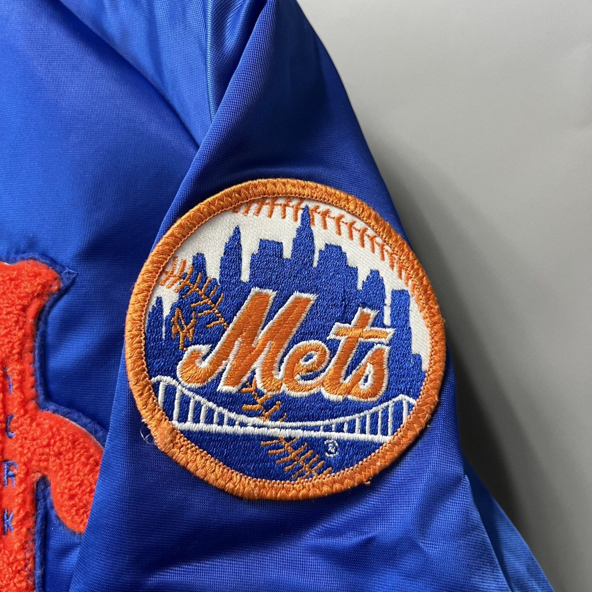 MLB × Starter × Vintage 90s NY METS Baseball Club Jacket Bomber y2k made in USA 🇺🇸 Size US M / EU 48-50 / 2 - 8 Thumbnail