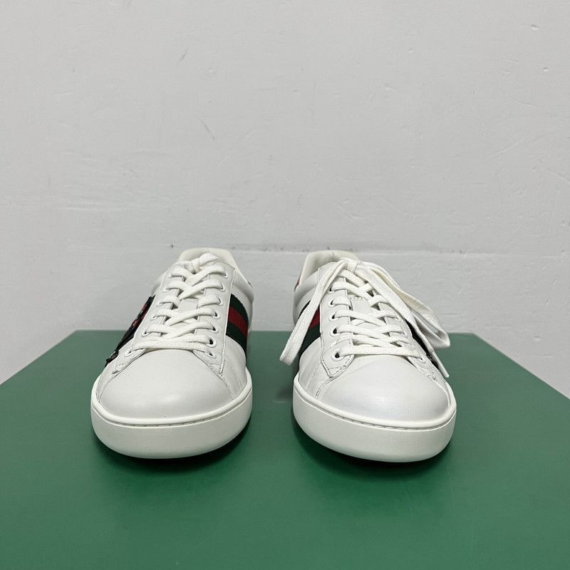 Gucci Gucci Ace Leather Low-Top Sneakers for Men - Size US 8 / EU 41 - 2 Thumbnail