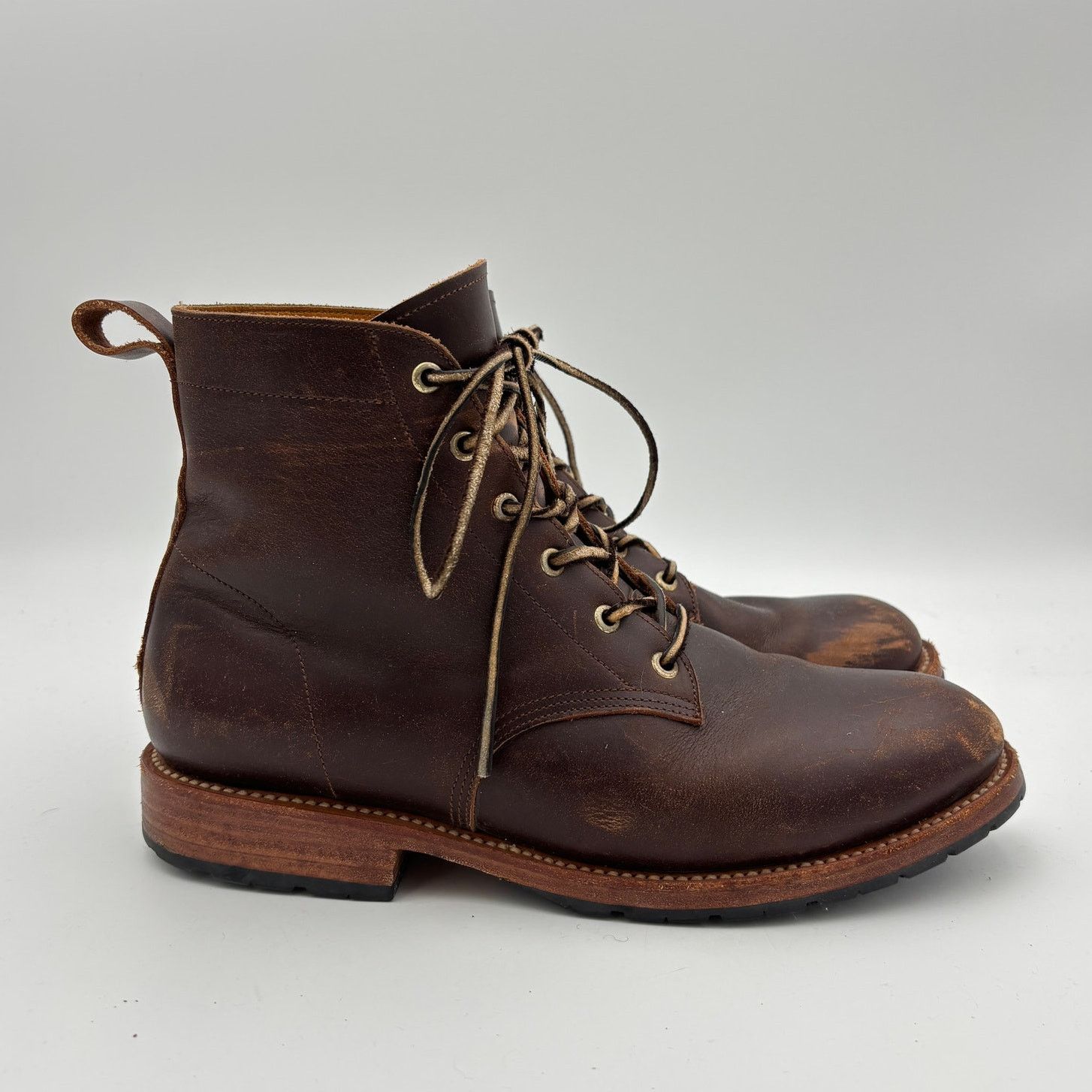 2120 Handcrafted 2120 Detroit Boot Leather Lace Up Work Boots Men's 10 Size US 10 / EU 43 - 3 Thumbnail
