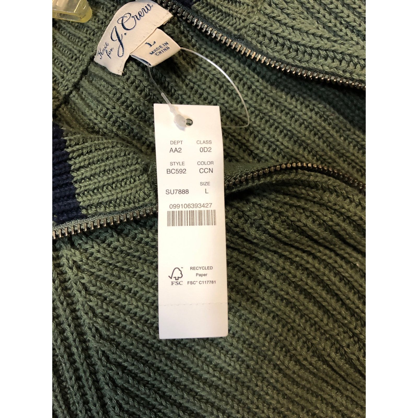 J.Crew mens j crew pull over jacket Size US L / EU 52-54 / 3 - 6 Thumbnail