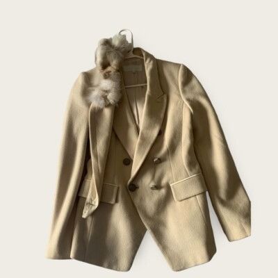 Other VOV blazer Removable Fur 💯 wool Slim Fit Lux Jacket Size XS Size XS / US 0-2 / IT 36-38 - 7 Thumbnail