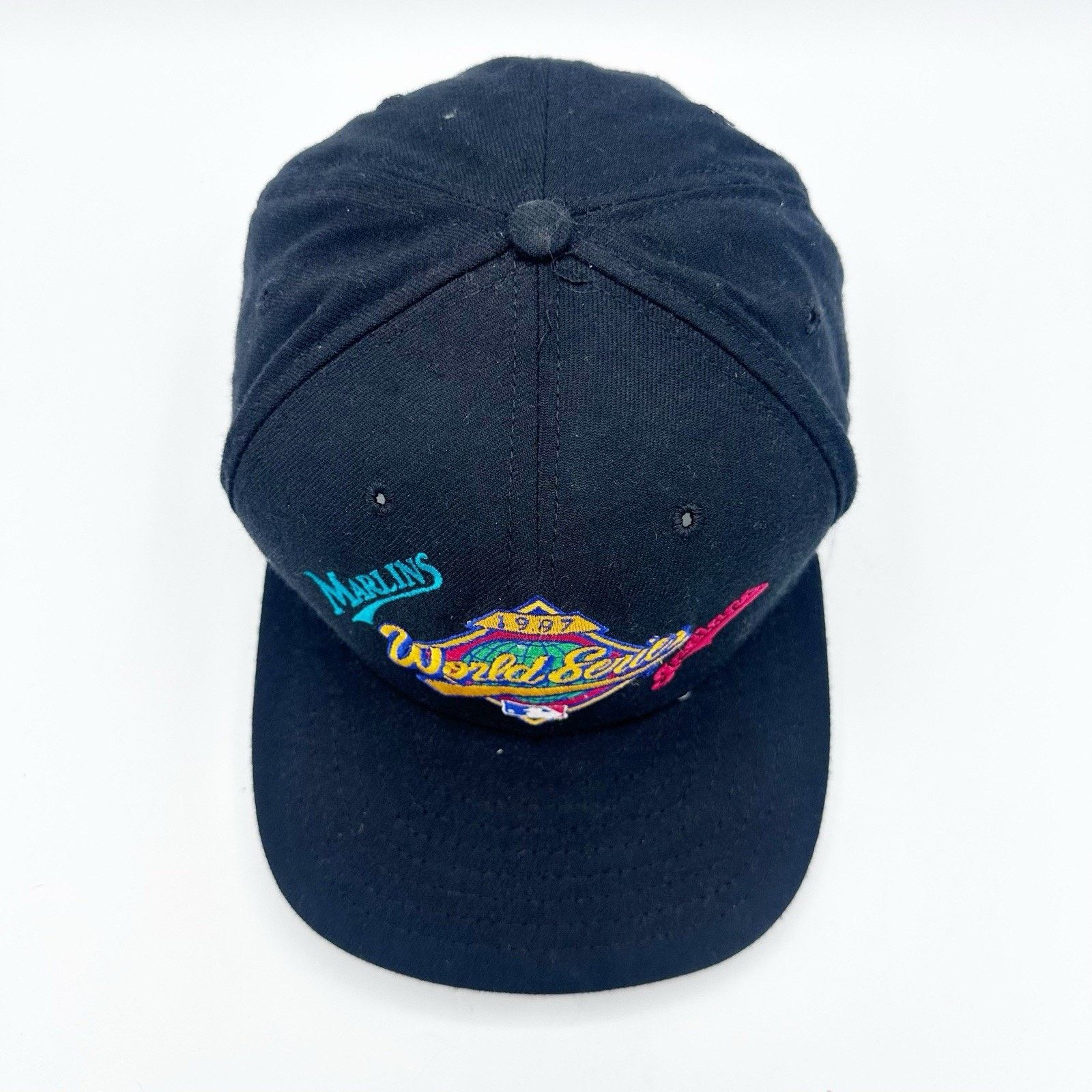 New Era Vintage 1997 World Series New Era Snapback Indians Marlins Size ONE SIZE - 7 Thumbnail