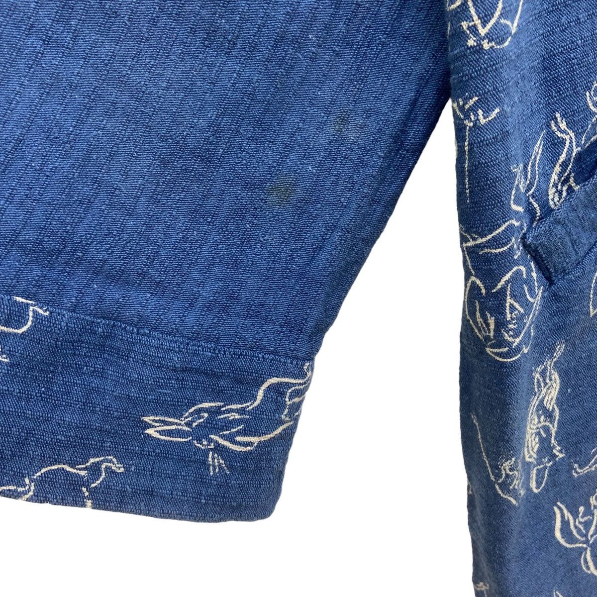 Japanese Brand Japanese Traditional Sashiko Kendo Kurama Print Buttonlesss Size US S / EU 44-46 / 1 - 15 Thumbnail