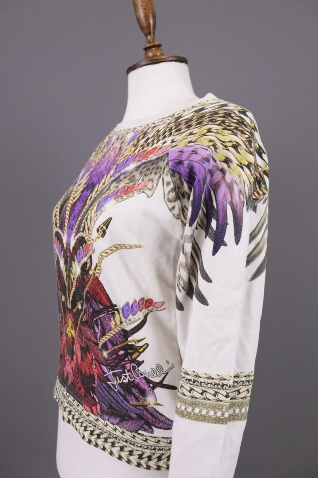 Just Cavalli Just Cavalli Multicolor Lagenlook Sweater Size 40 / M Size M / US 6-8 / IT 42-44 - 6 Thumbnail