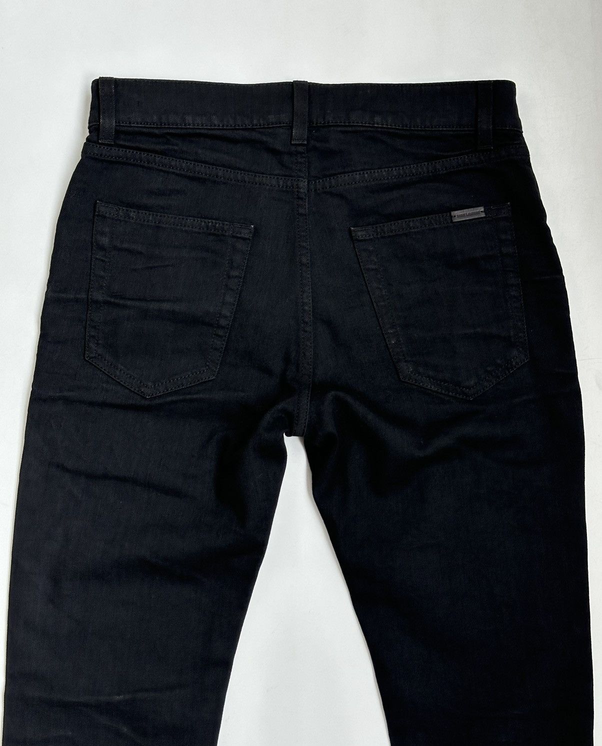 Saint Laurent Paris *NEW* SAINT LAURENT $860 SS20 Silver Coated Skinny Jeans D24 Size US 28 / EU 44 - 17 Thumbnail