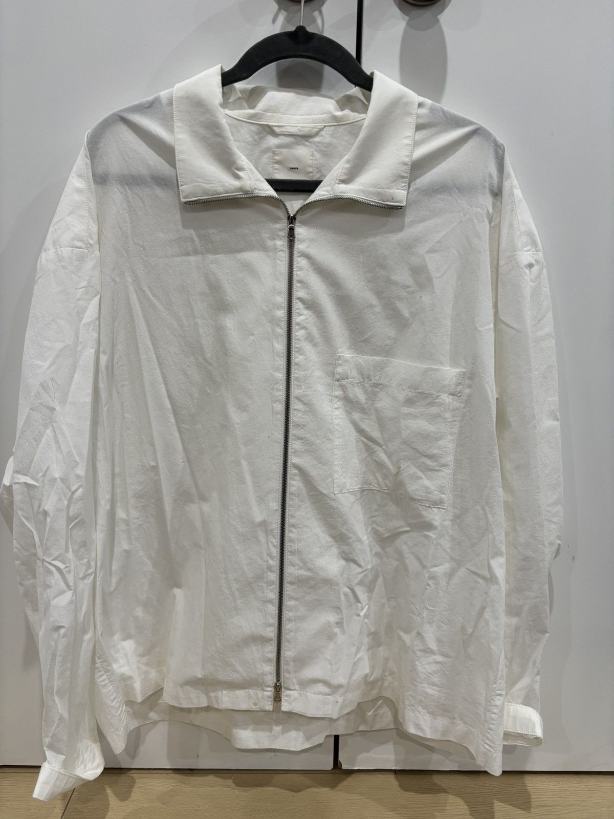 SMOCK SMOCK Enzo Shirt Crushed Cotton in White Size US L / EU 52-54 / 3 - 3 Thumbnail