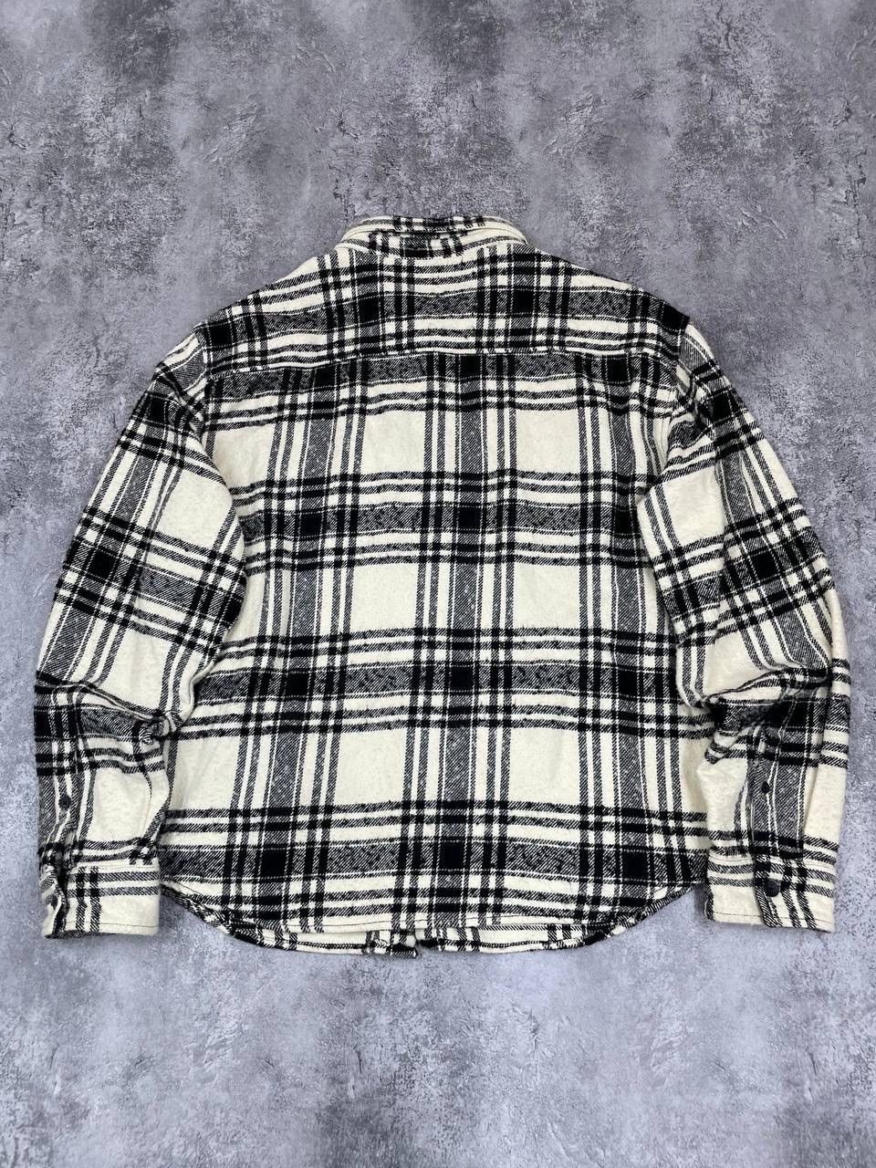 Other Young Poets Society Men Wool Shirt Jacket Black White Check Size US XL / EU 56 / 4 - 8 Thumbnail