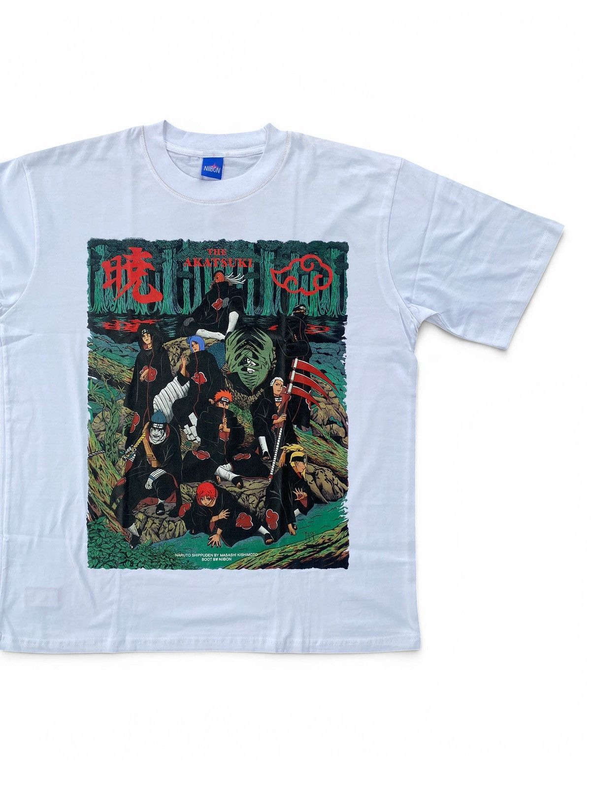 Japanese Brand Rare Naruto Akatsuki Anime Shirt Double Sided Graphic Tee Size US XL / EU 56 / 4 - 2 Thumbnail