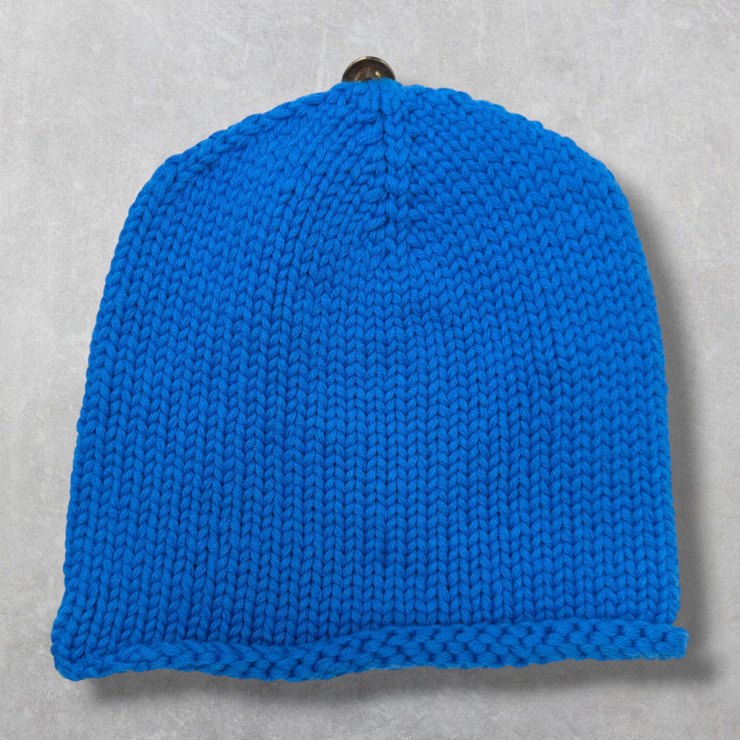 Chrome Hearts Chrome Heart Purple Cross Patch Blue Cashmere Beanie Size ONE SIZE - 3 Thumbnail