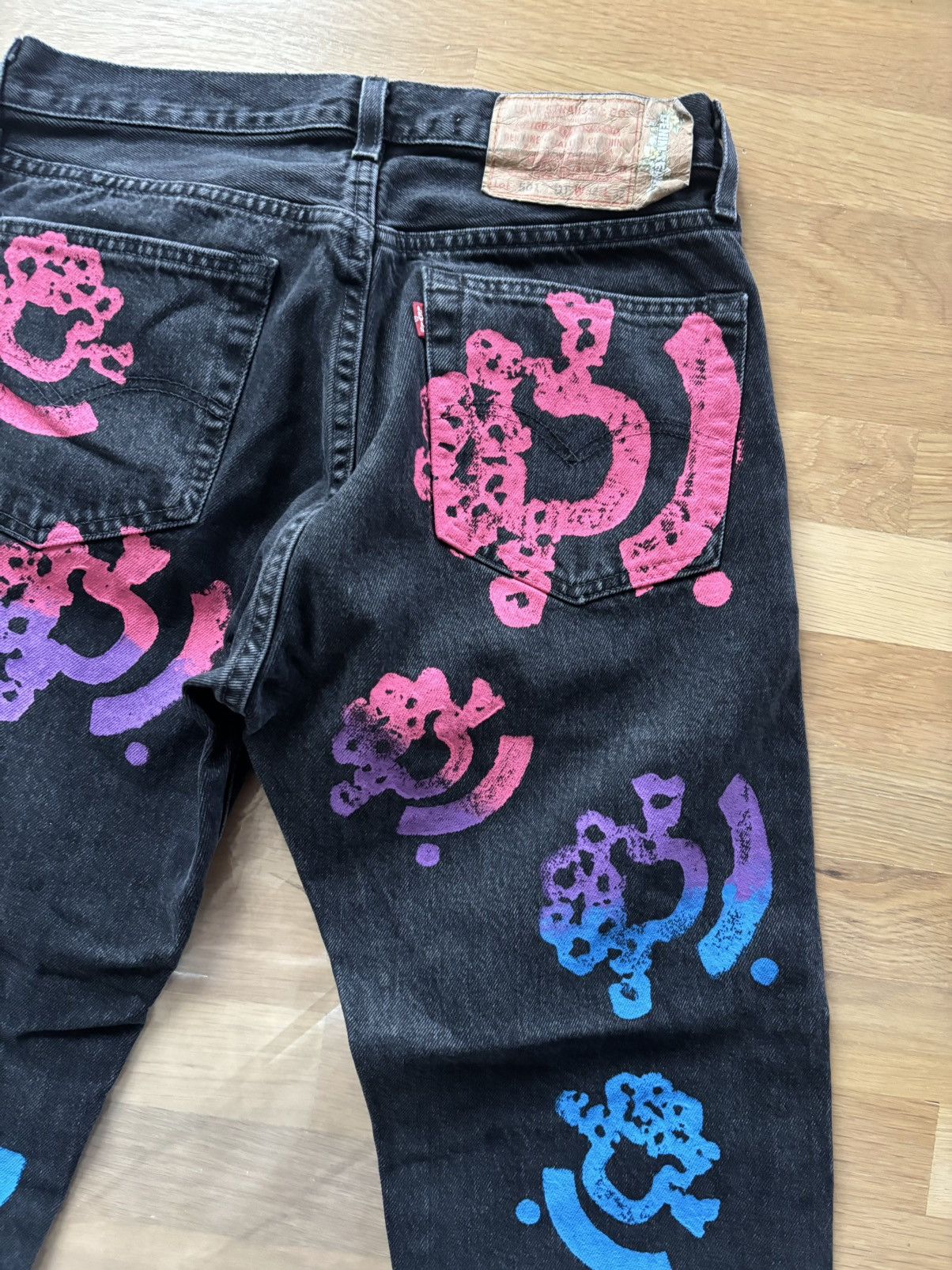 DENIM TEARS Denim Tears Bstroy Tears Blue/Pink 501 Jeans 32x32 Size US 32 / EU 48 - 10 Thumbnail