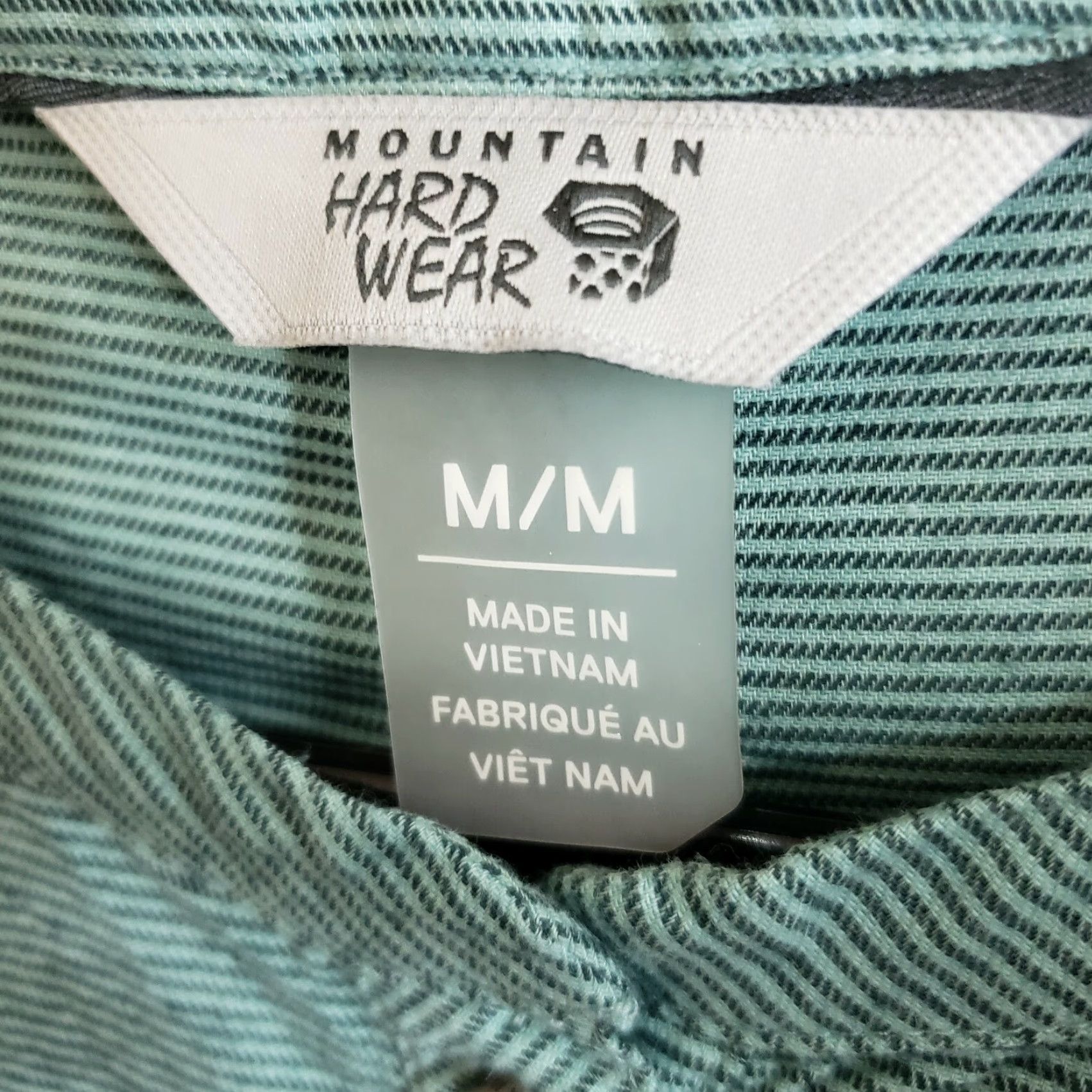 Mountain Hardwear VINTAGE? Mountain Hardwear Women's Top Long Sleeve Green Striped Cotton Blend M Shirt Womens Size M / US 6-8 / IT 42-44 - 6 Thumbnail