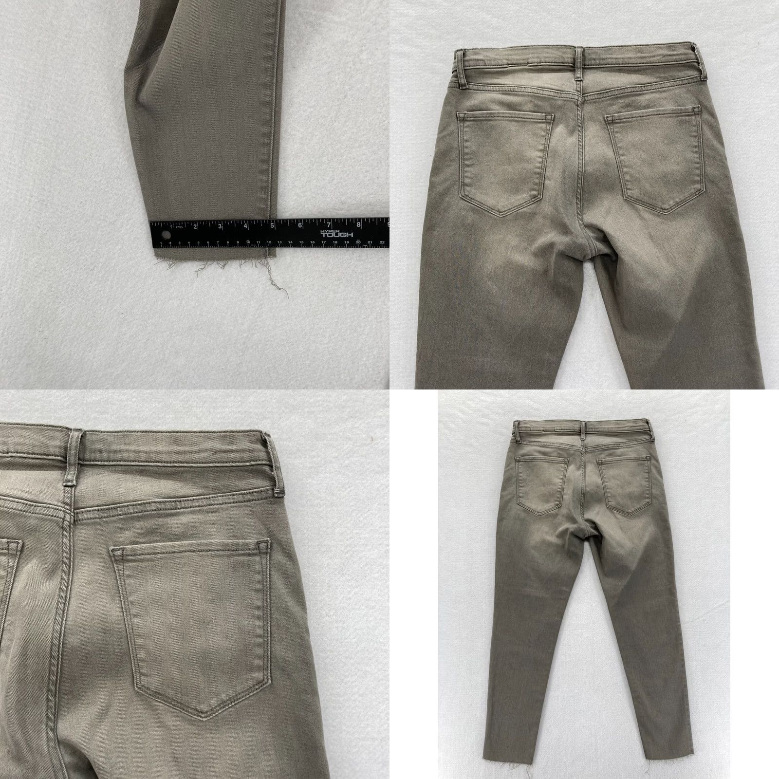 Banana Republic Banana Republic Premium Denim Jeans Women's 29P Gray Stretch Mid Rise Skinny NWT Size 29" - 8 Thumbnail