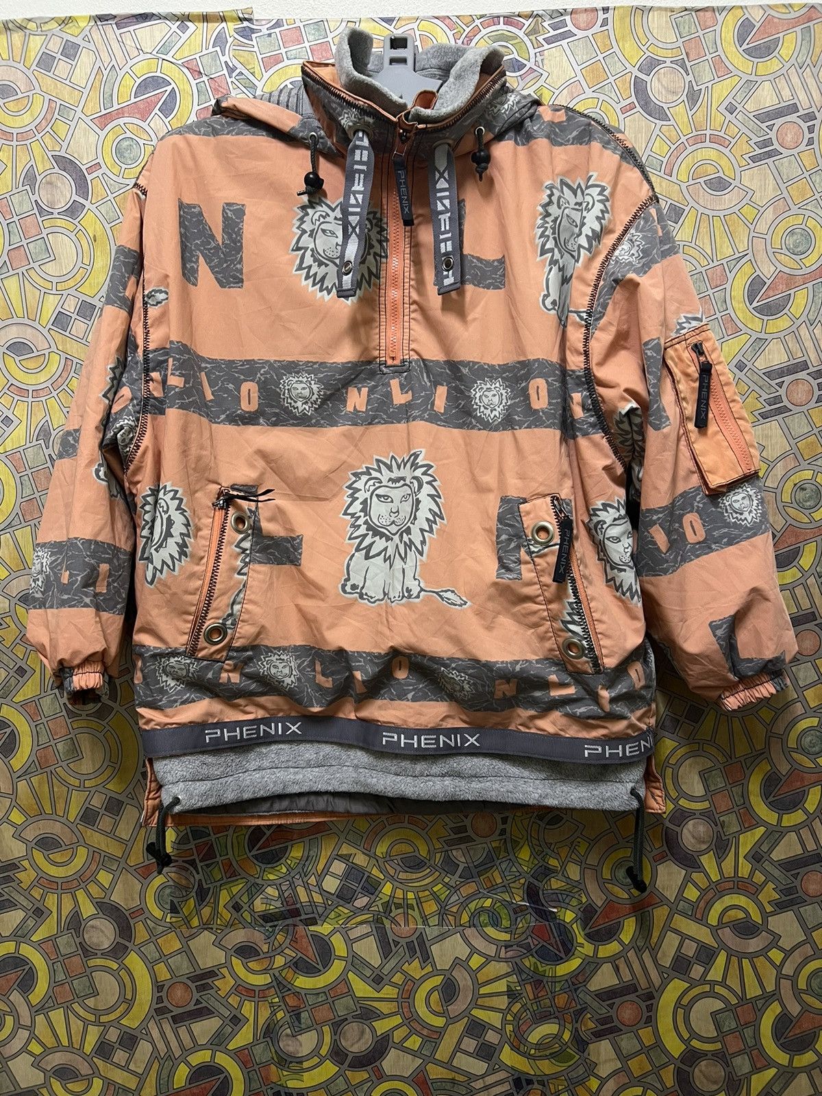 Phenix PHENIX HOODIE JACKET BIG LOGO LION 🦁. (GJ31) Size US XL / EU 56 / 4 - 13 Thumbnail