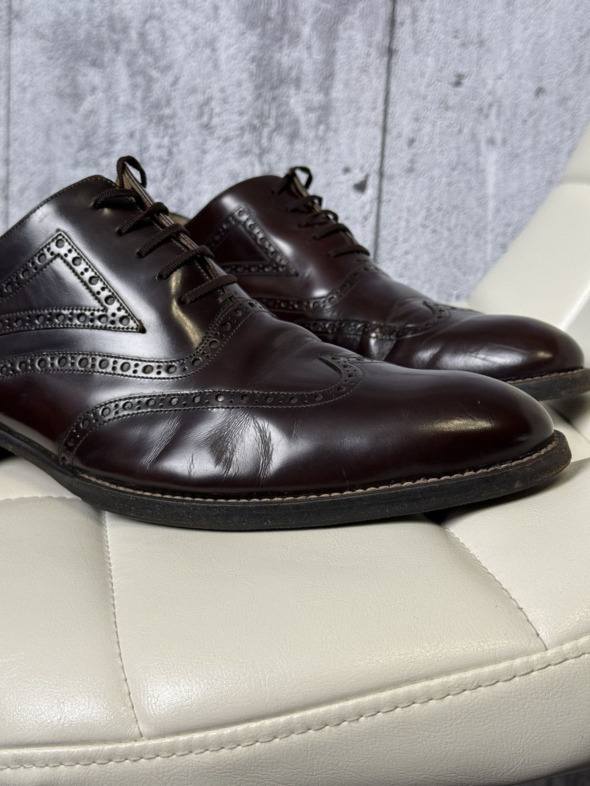Gucci Gucci Leather Brogue Oxford Dress Shoes Men’s Size 46E Size US 13 / EU 46 - 10 Thumbnail