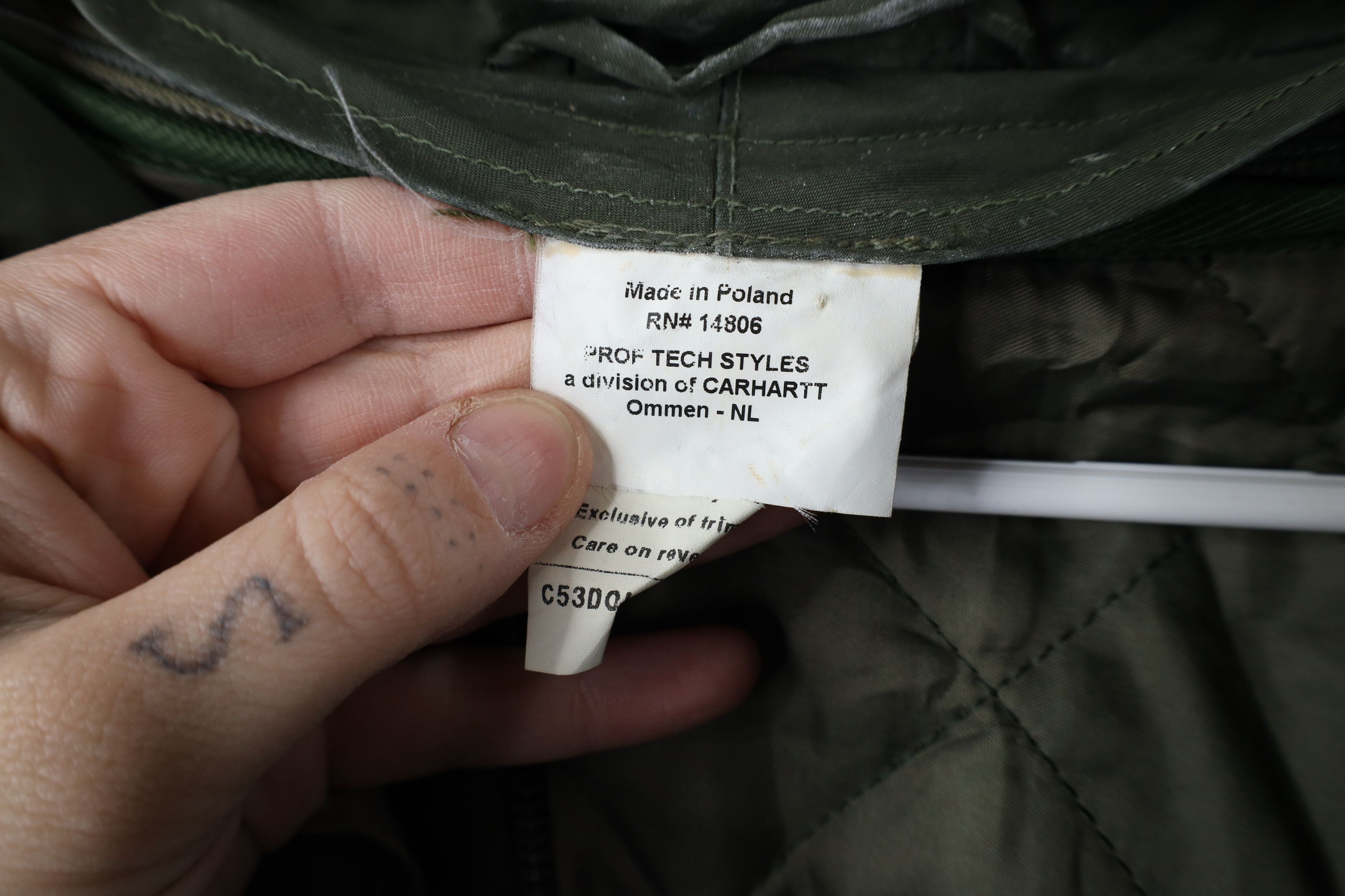 Carhartt × Vintage Vintage Y2K 2001 Prof Tech Styles Carhartt Marines Jacket Size US XL / EU 56 / 4 - 8 Thumbnail