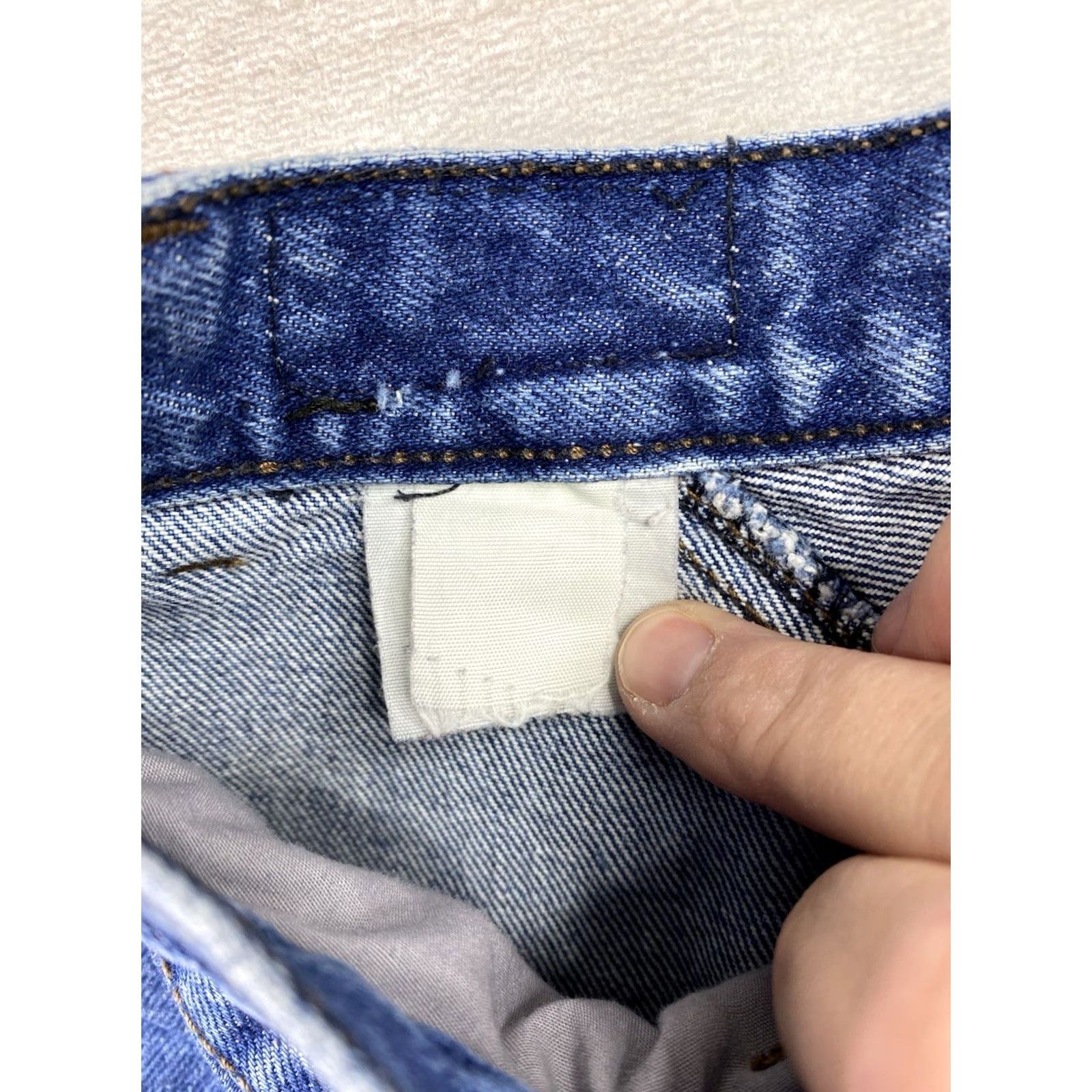 Vintage VINTAGE Rockies Jeans 26/3 Blue Hi Rise Western USA Made X-Long Yoke 90s Cowboy Festival Logo Jeans Women Regular Size 26/3 Blue Size 26" / US 2 / IT 38 - 2 Thumbnail